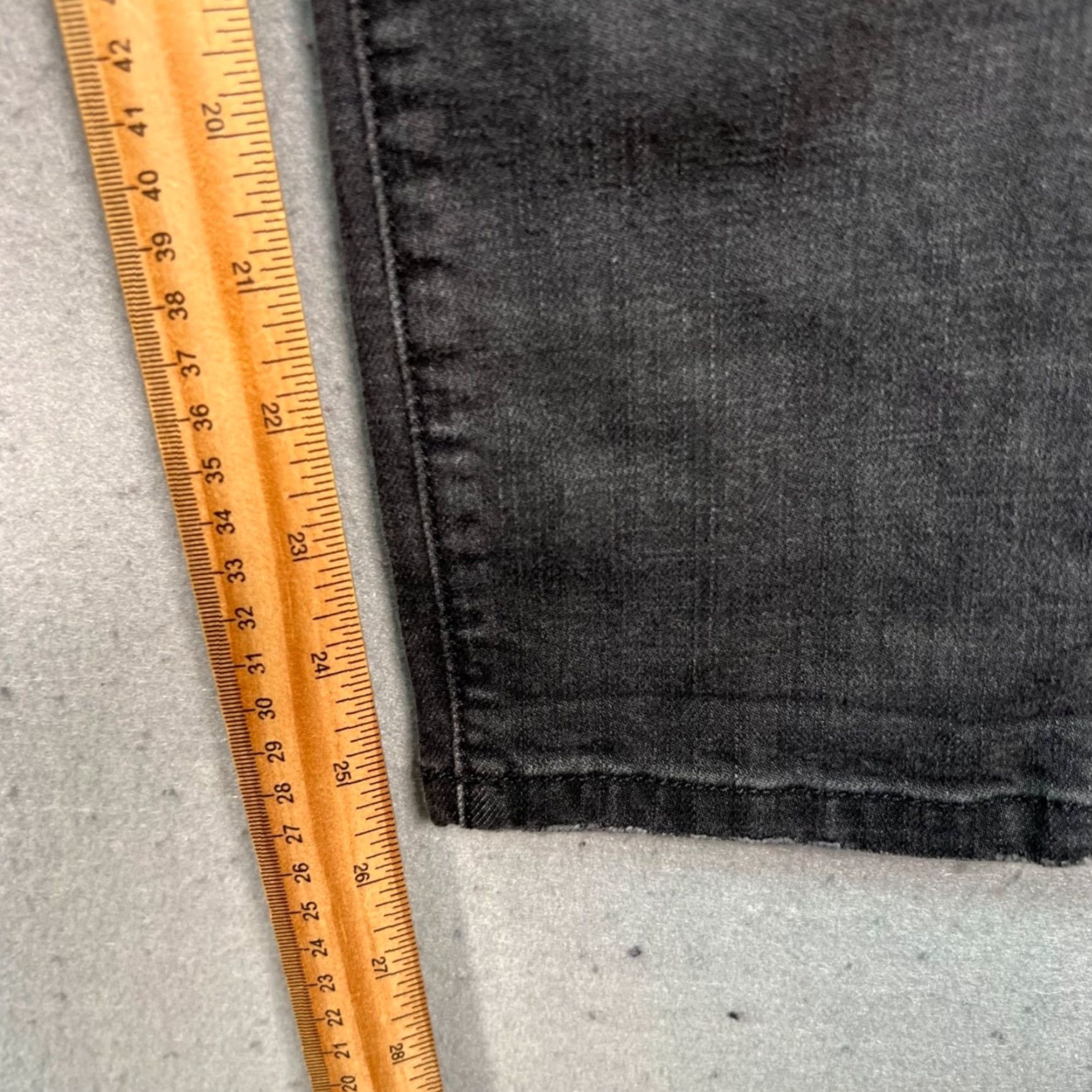 Vintage Current/Elliott Jeans Skinny Womens 24 Gray Cotton Blend Made In USA Visually Textured Denim 26 In Inseam USA Theme Mens Womens Girls Size 42" / US 20 - 7 Thumbnail