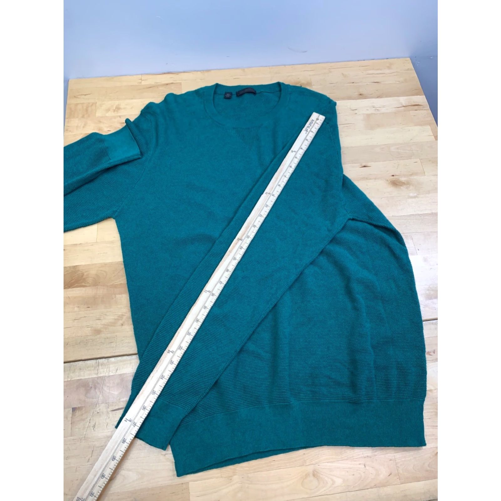 Saks Fifth Avenue Saks Fifth Avenue Sweater Men XL Wool Green Knit Crew Neck Pullover Size US XL / EU 56 / 4 - 5 Thumbnail