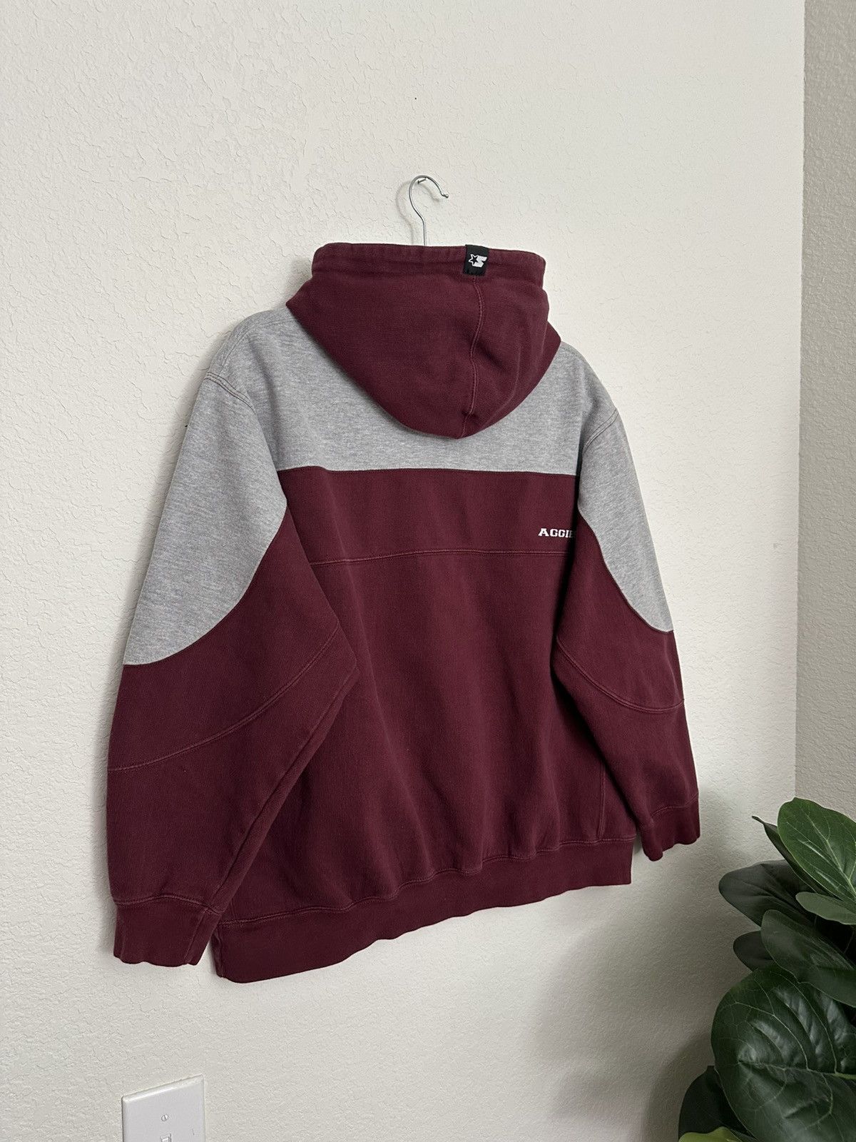 Starter × Vintage Vintage Texas A&M Aggies Starter Hoodie Men’s L Maroon Gray Size US L / EU 52-54 / 3 - 3 Thumbnail