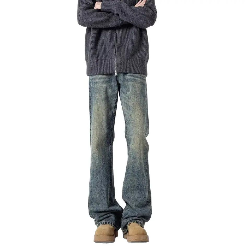 Japanese Brand Retro loose high street micro flared jeans Size US 30 / EU 46 - 6 Thumbnail