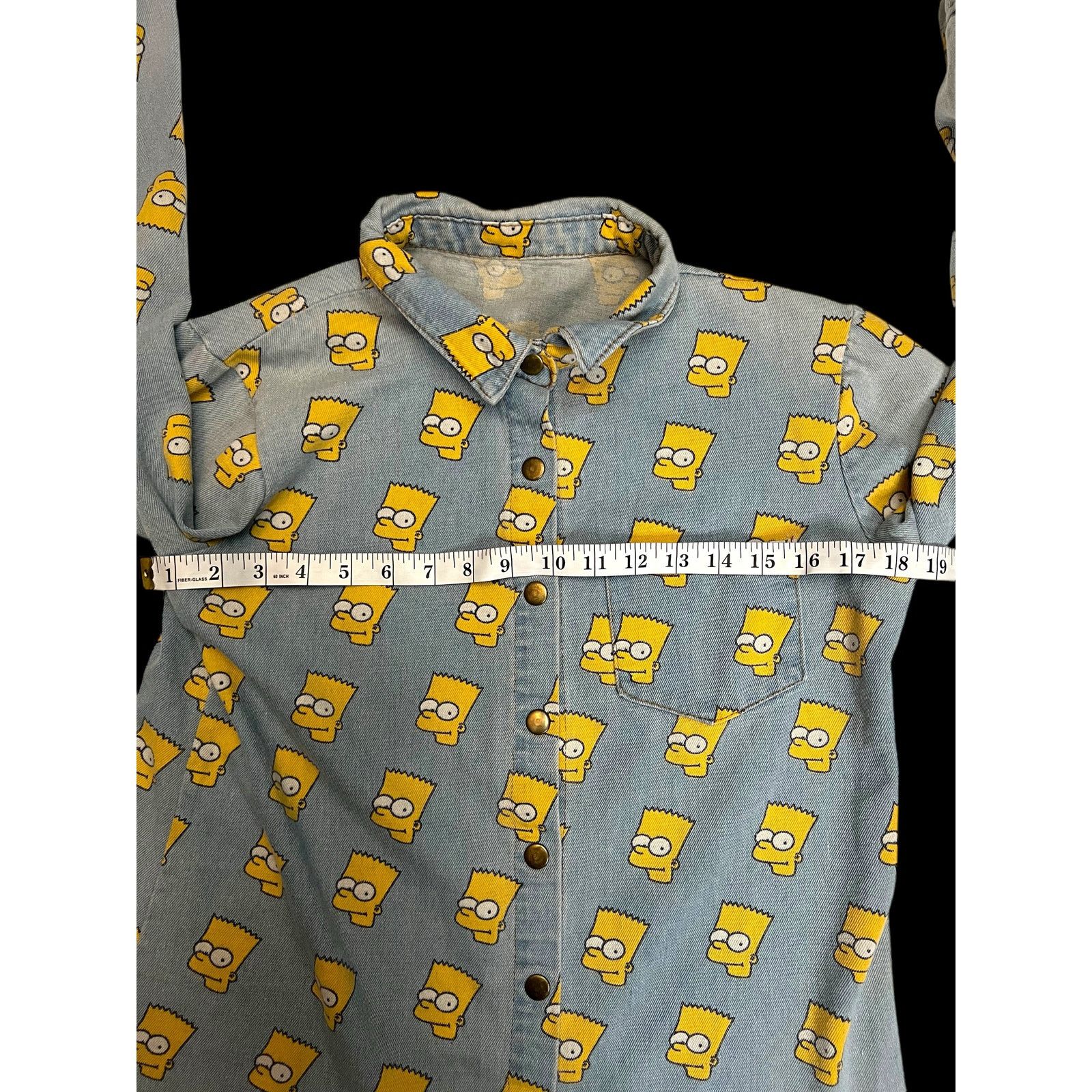 The Simpsons Vintage 90s Bart Simpson Denim Jacket - All Woman’s Jacket Size M / US 6-8 / IT 42-44 - 12 Thumbnail