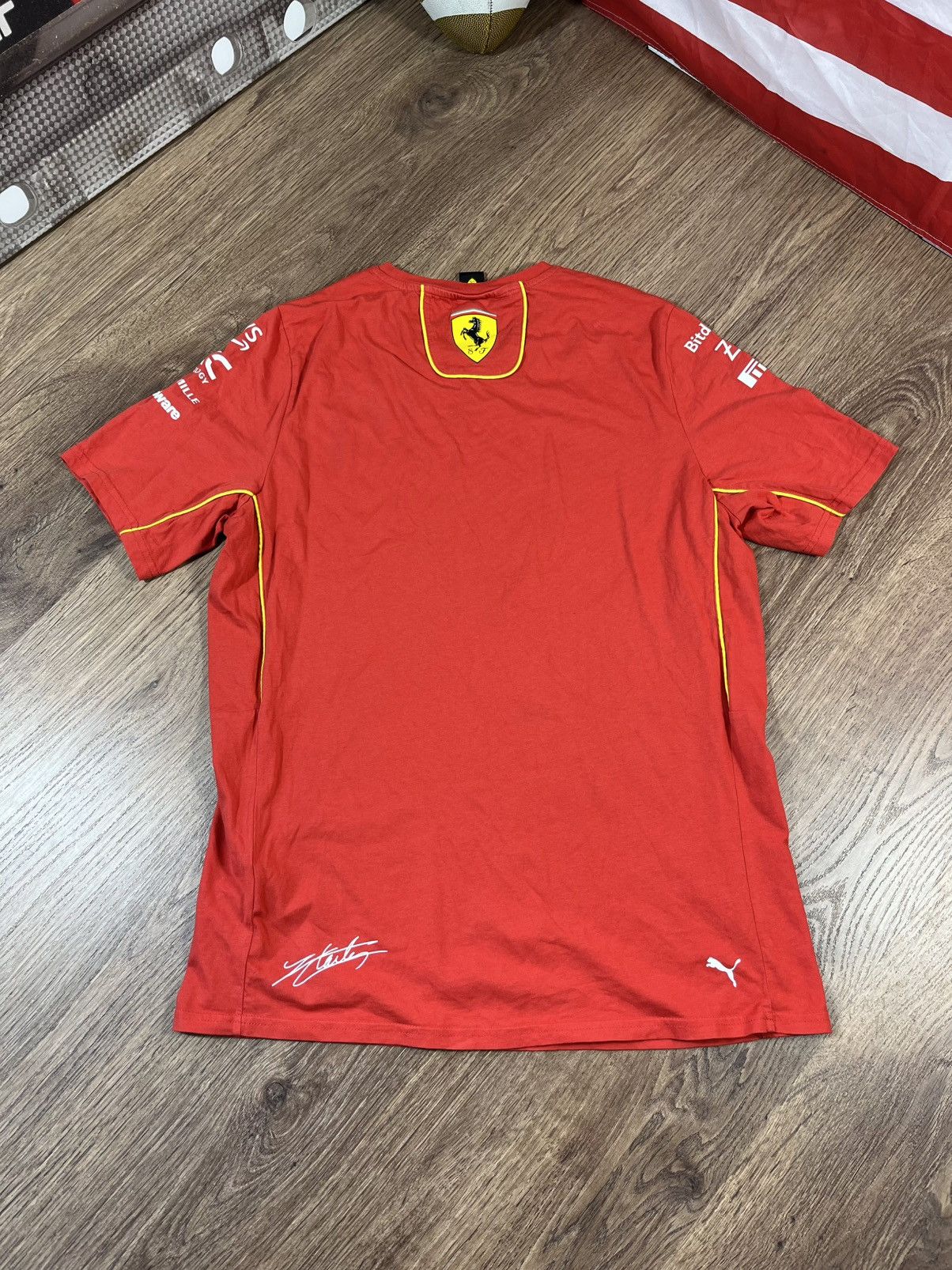 Ferrari × Puma Puma Ferrari Racing Formula 1 Auto Promo T Shirt Size US L / EU 52-54 / 3 - 9 Thumbnail