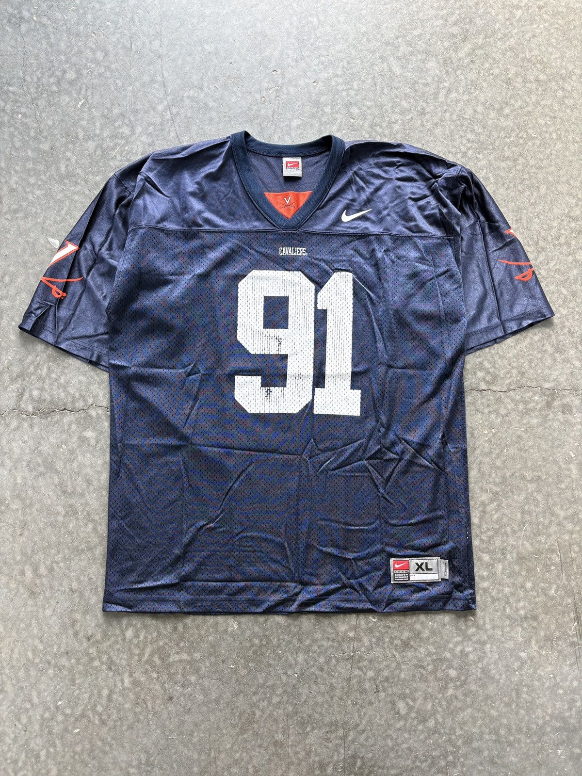 Nike Vintage Y2K Nike UVA Football Jersey Baggy Oversized Size US XL / EU 56 / 4 - 1 Thumbnail