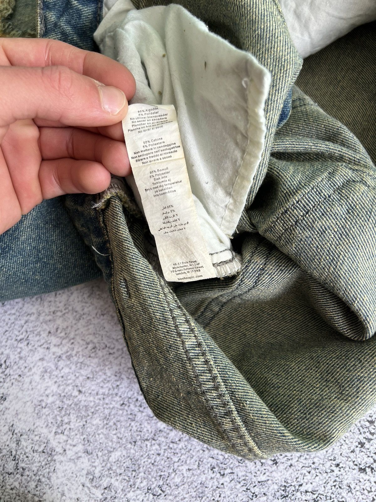 Japanese Brand INDIGO VINTAGE EXTREME RIP-FRONT STRAIGHT LEG OPIUM JEANS Size US 38 / EU 54 - 9 Thumbnail