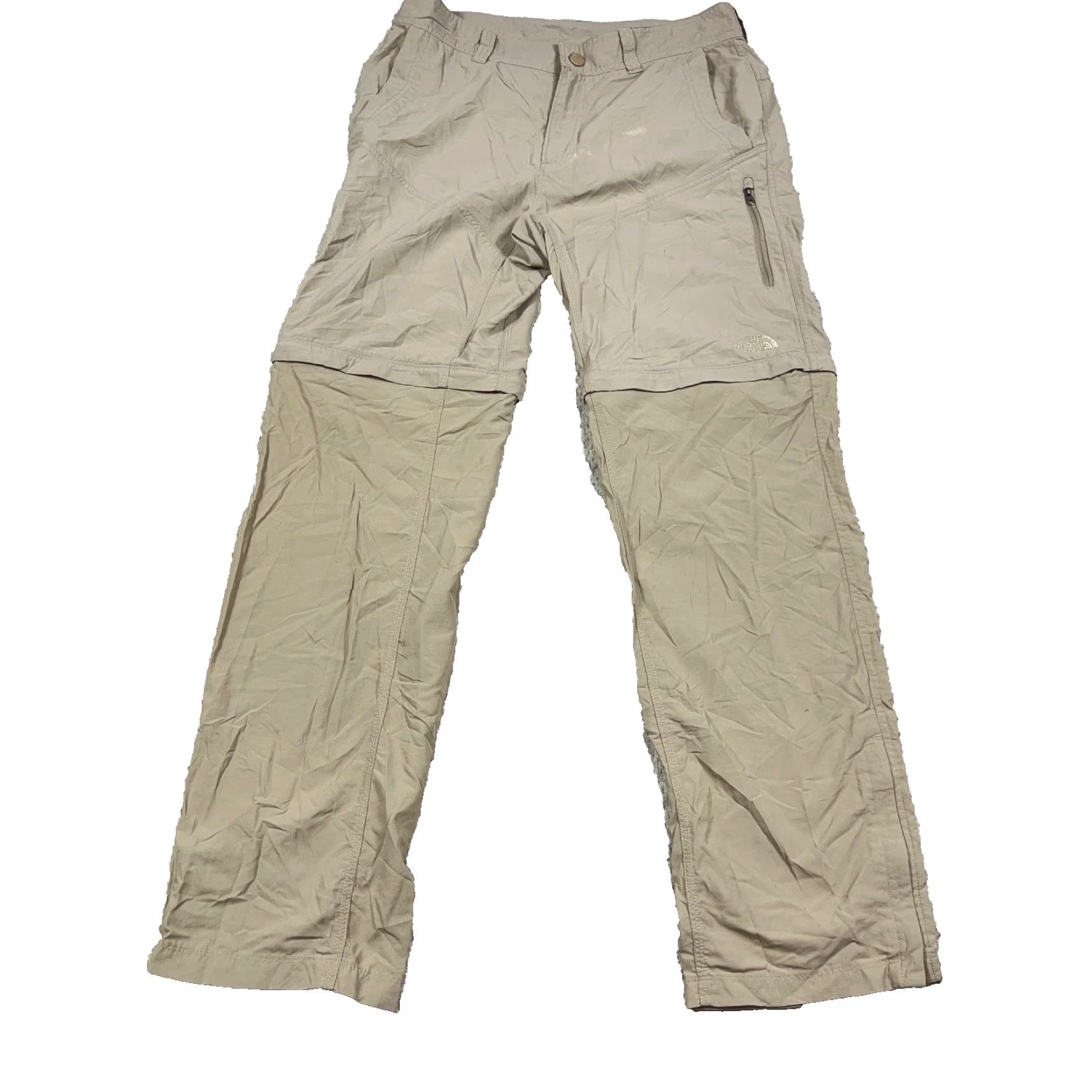The North Face The North Face Pants Men XL 32x31 Tan Khaki Convertible Nylon Outdoor Chino Straight Regular Casual Travel Pocket Zipper Logo Belt Loops Size US 32 / EU 48 - 2 Thumbnail