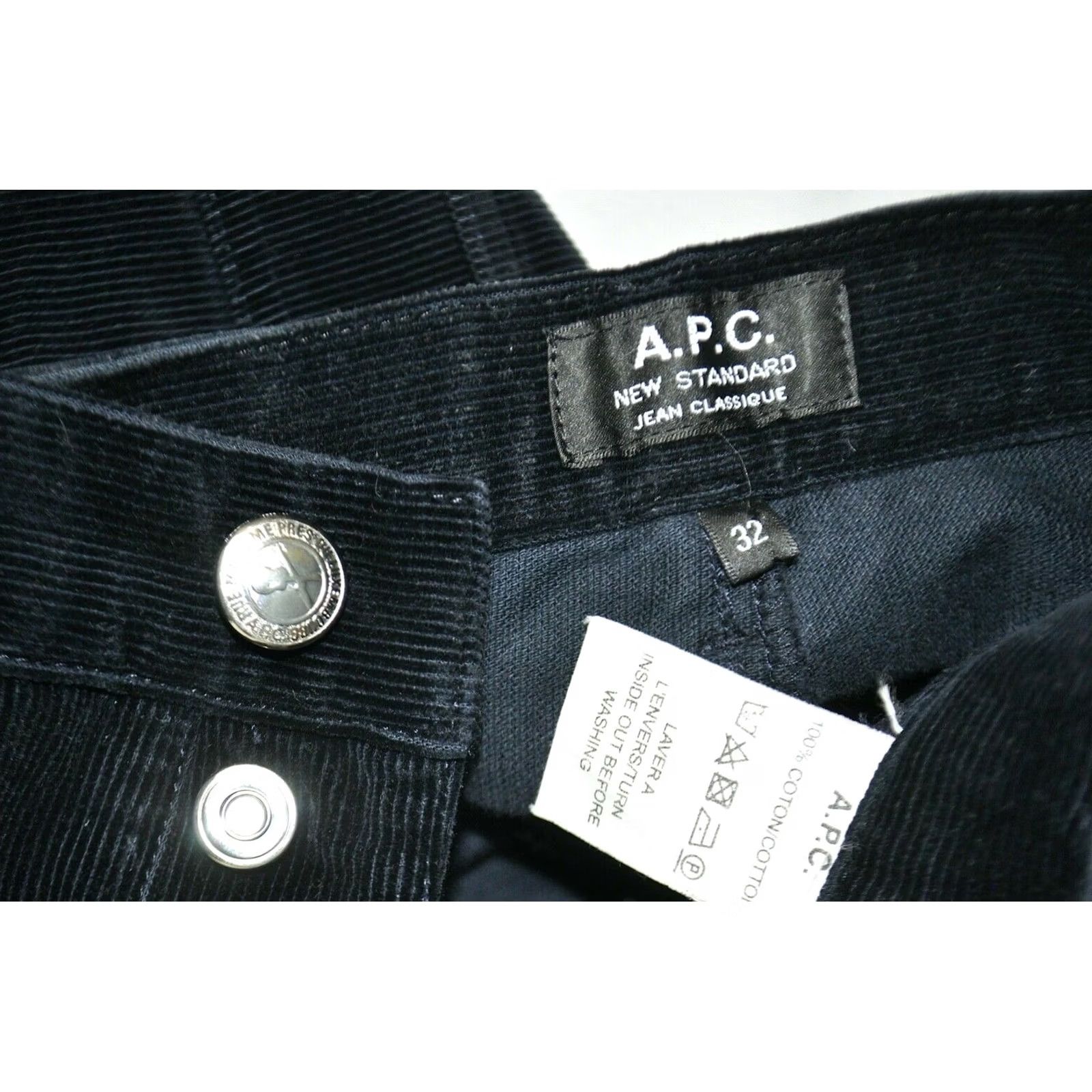 A.P.C. A.P.C. New Standard Corduroy Jeans Classique Pants Navy Blue 32 Mens Straight 5-Pocket Inseam 34" Slim Classic Vintage No Size US 32 / EU 48 - 7 Thumbnail