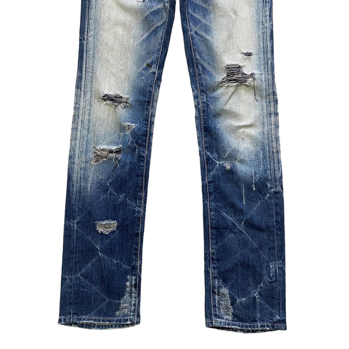 Vanquish Vanquish Acid Wash Denim Skinny Jeans Distressed Size US 29 - 7 Thumbnail
