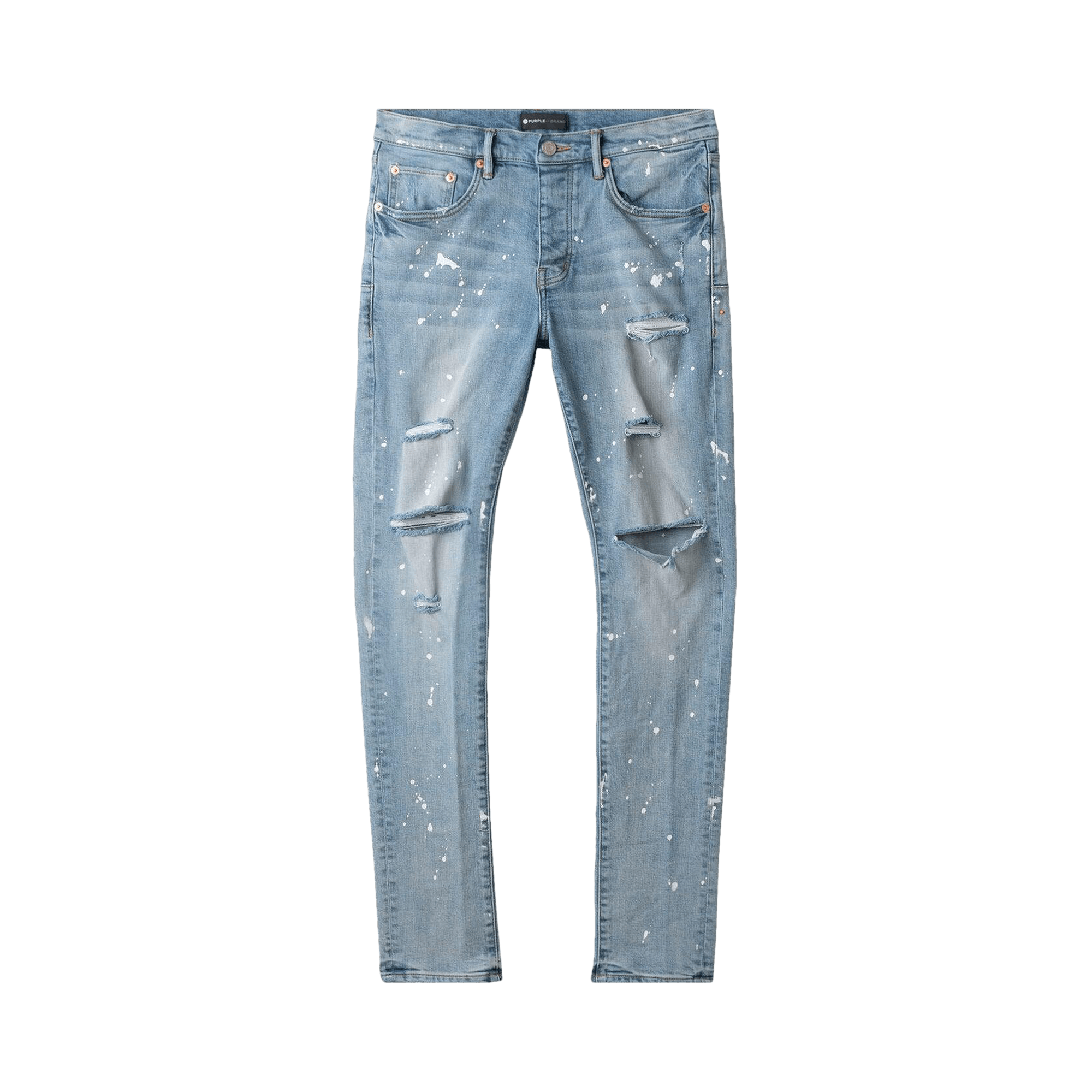 PURPLE BRAND Paint Jeans Light Indigo