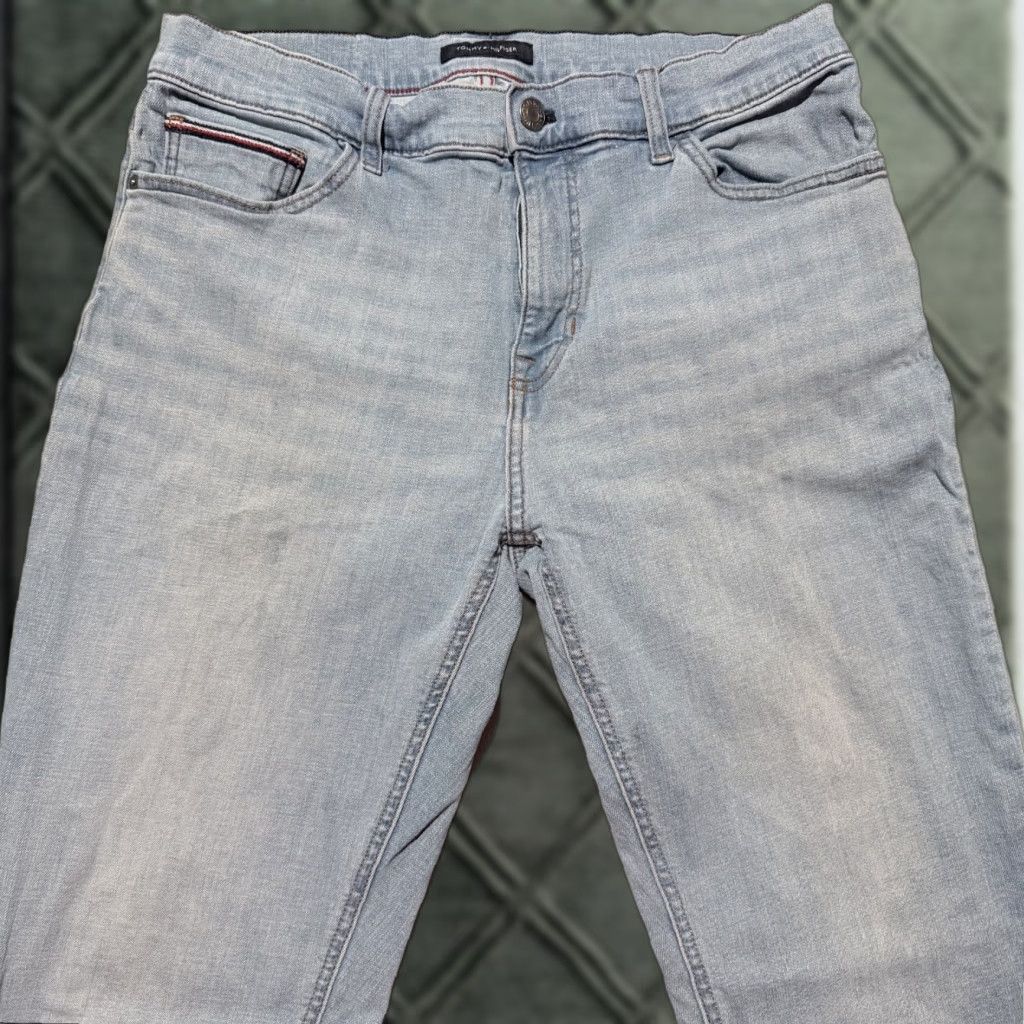 Tommy Hilfiger Tommy Hilfiger Skinny Jeans Men's Medium Wash Denim Stretch Slim Classic - 34X32 Blue Jeans Size US 34 / EU 50 - 1 Thumbnail