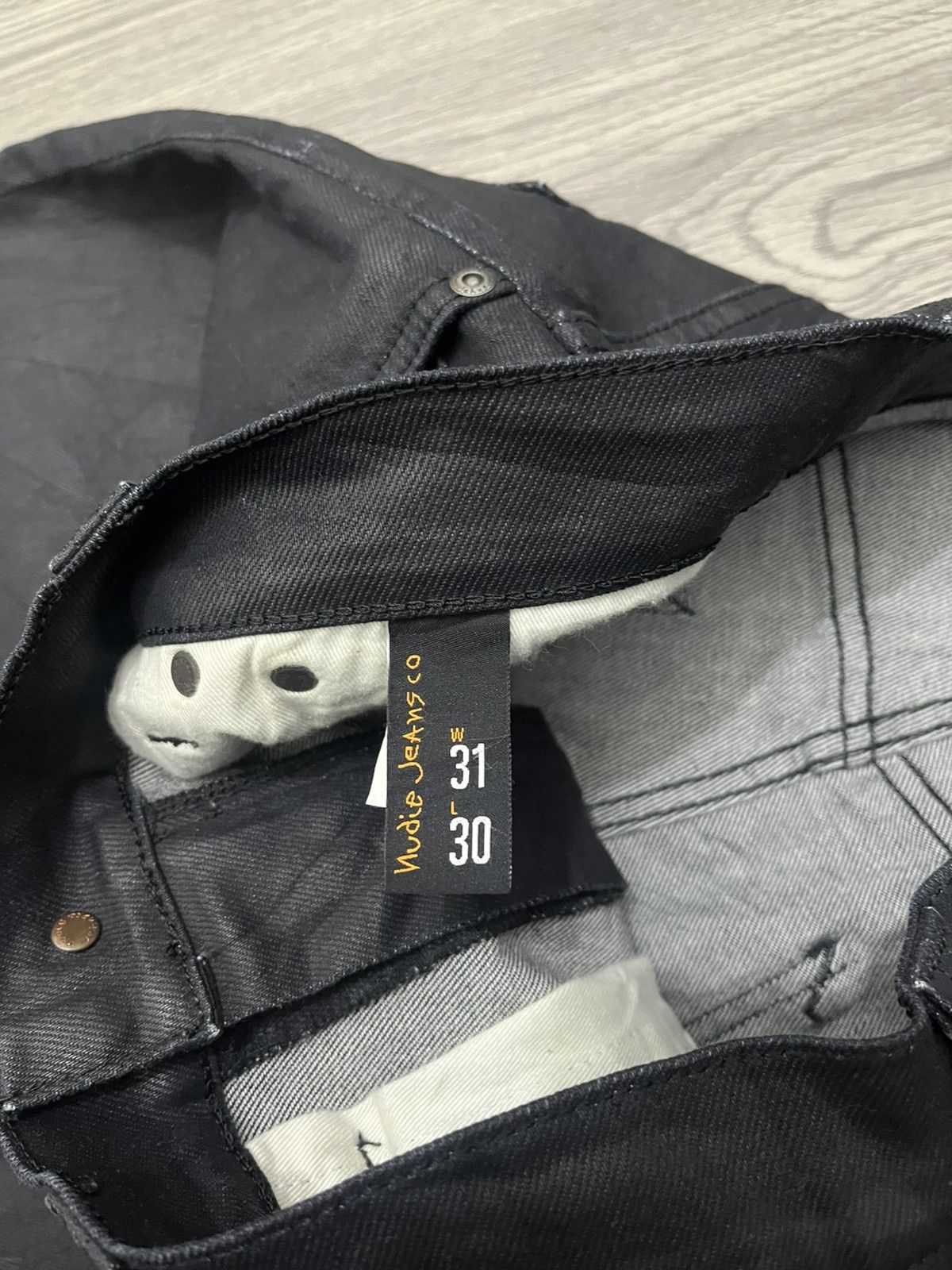 Nudie Jeans Nudie black coated denim Jeans Size US 31 - 7 Thumbnail