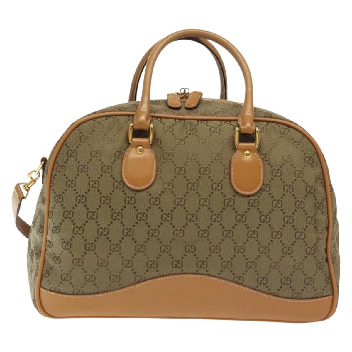 Gucci GUCCI GG Canvas Boston Bag Gold Beige 013 123 013 123 Size ONE SIZE - 3 Thumbnail
