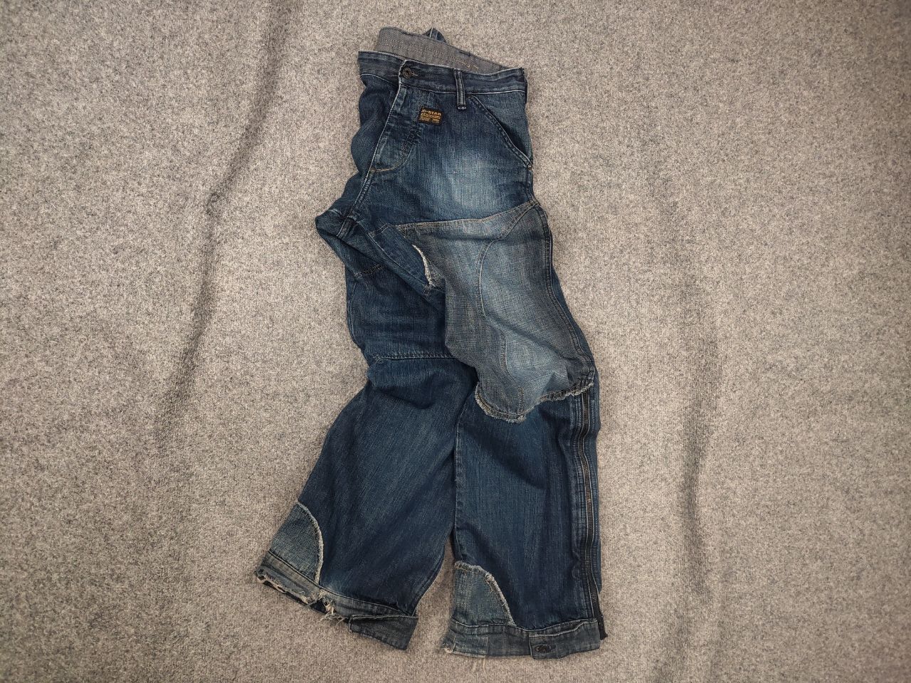 G-Star Rare Vintage G Star Raw Concept elwood Y2K Baggy Zip Jeans Size US 32 / EU 48 - 1 Thumbnail