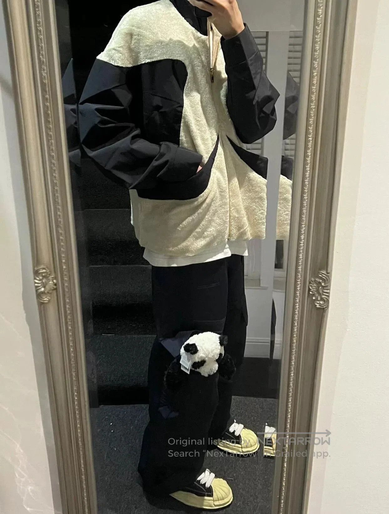 NAMESAKE black and white fleece jacket with color blocking. Size US S / EU 44-46 / 1 - 9 Thumbnail