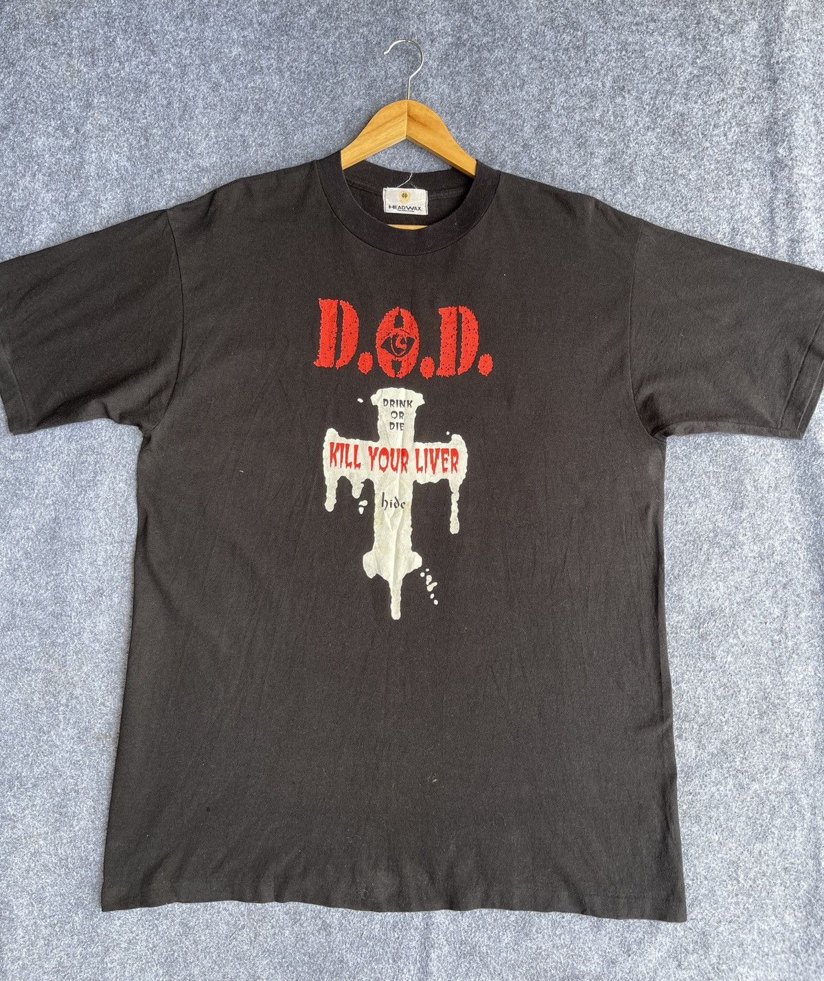 Band Tees Rare🔥Vtg 90s DOD Drink Or Die Japan Band T Shirt Size US XL / EU 56 / 4 - 13 Thumbnail