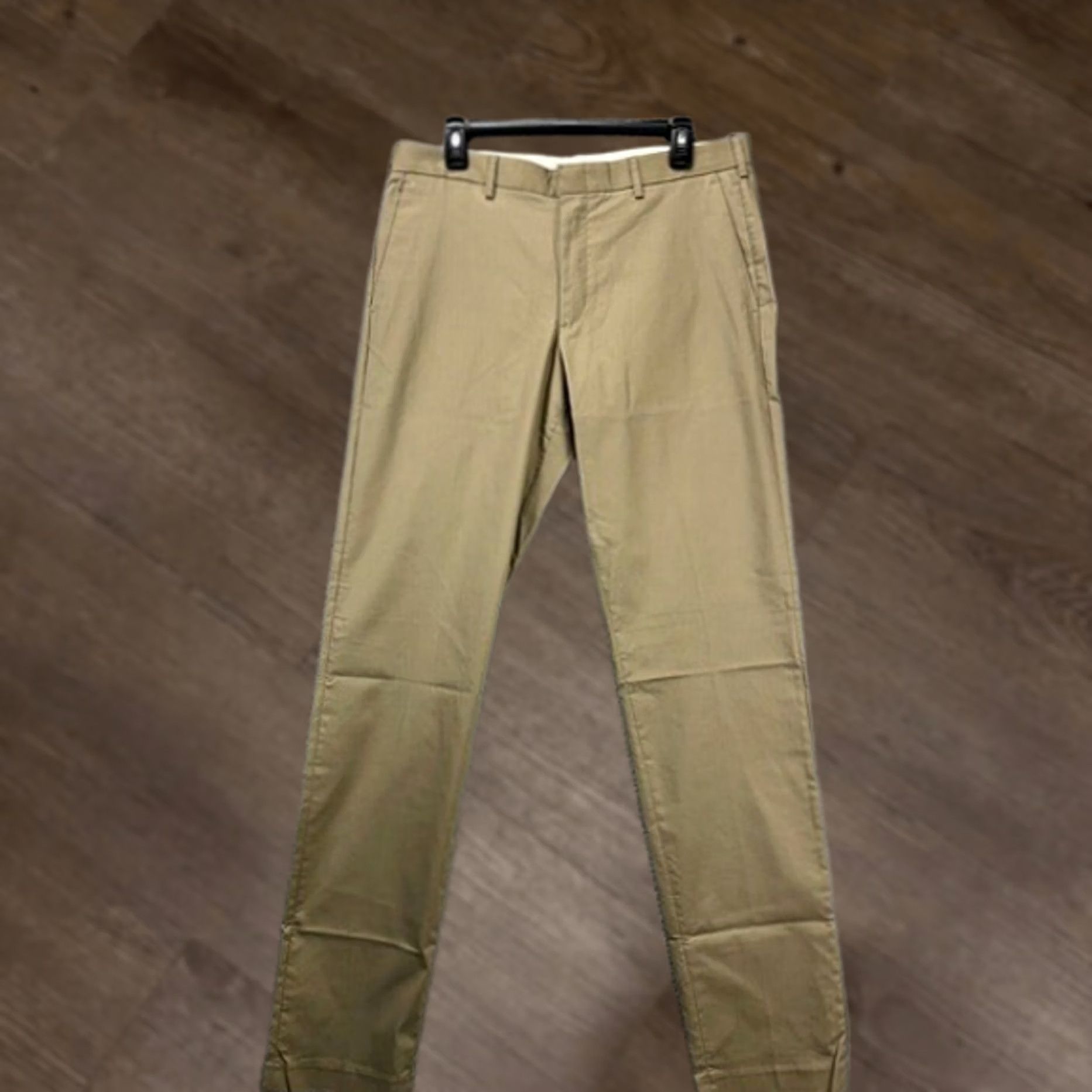 Vintage J Crew Ludlow Chino Pants Men 34X36 Slim Straight Flat Front Tan Beige 3XDry NWT Size US 34 / EU 50 - 1 Thumbnail