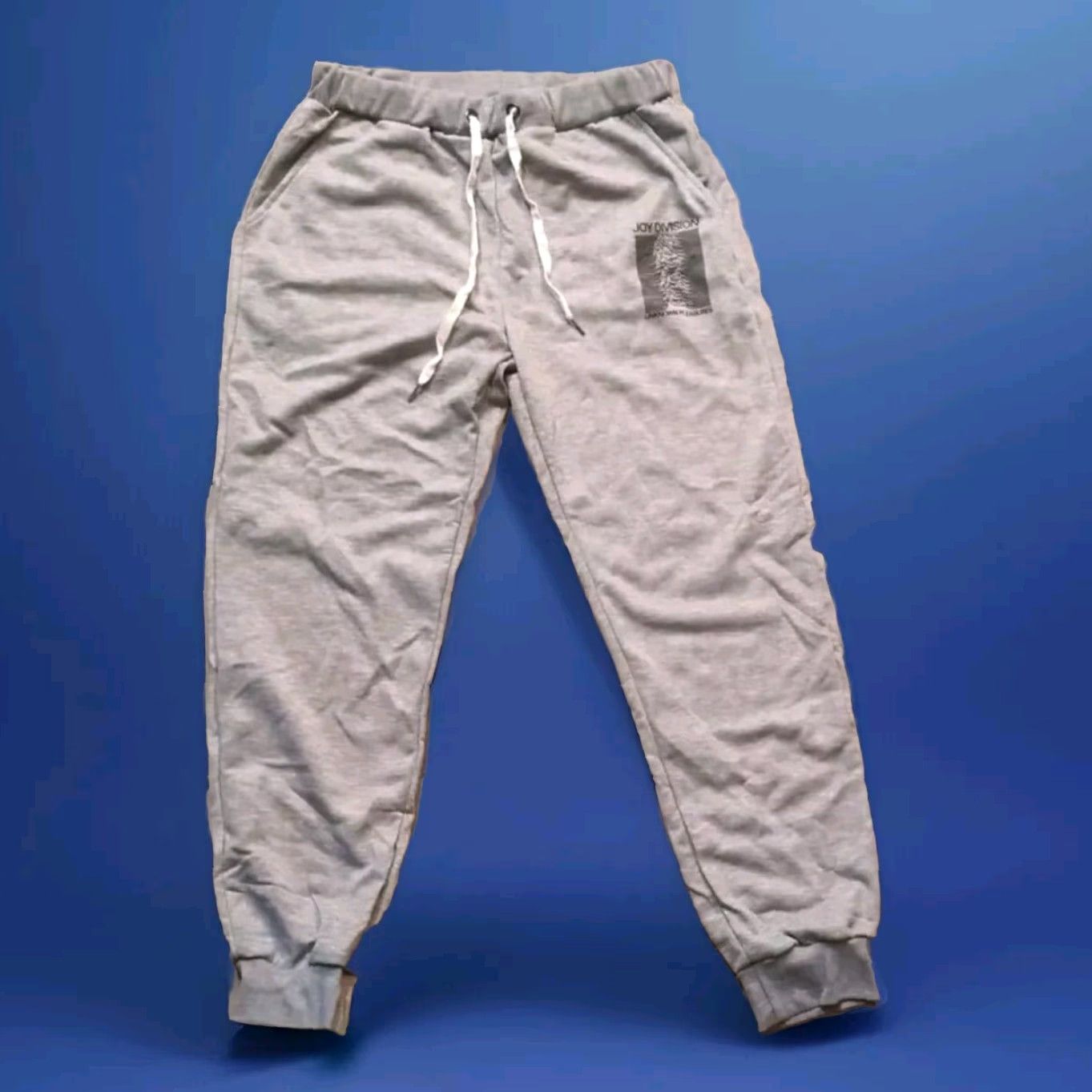 Vintage Joy Division Dbl Knit Performance Pants Men L Tie Gray Sweatpants Casual Size US 33 - 3 Thumbnail