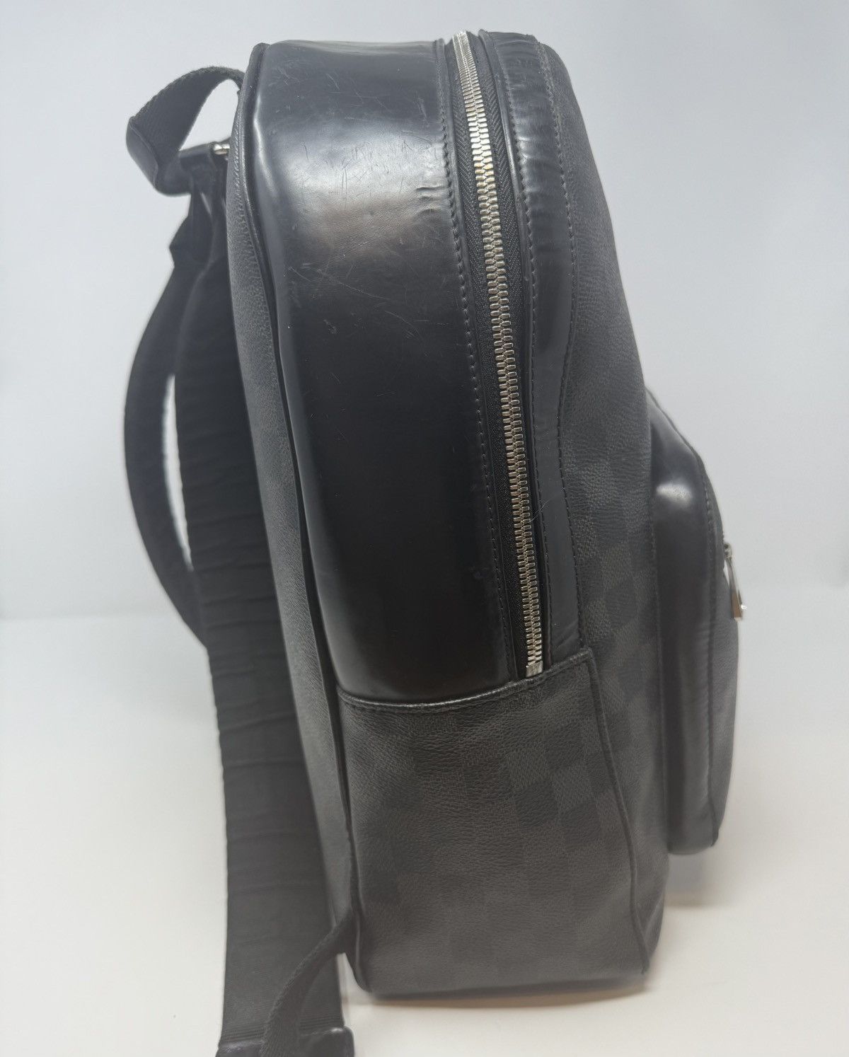 Louis Vuitton Louis Vuitton Josh Backpack Damier Graphite Black Leather Size ONE SIZE - 2 Thumbnail
