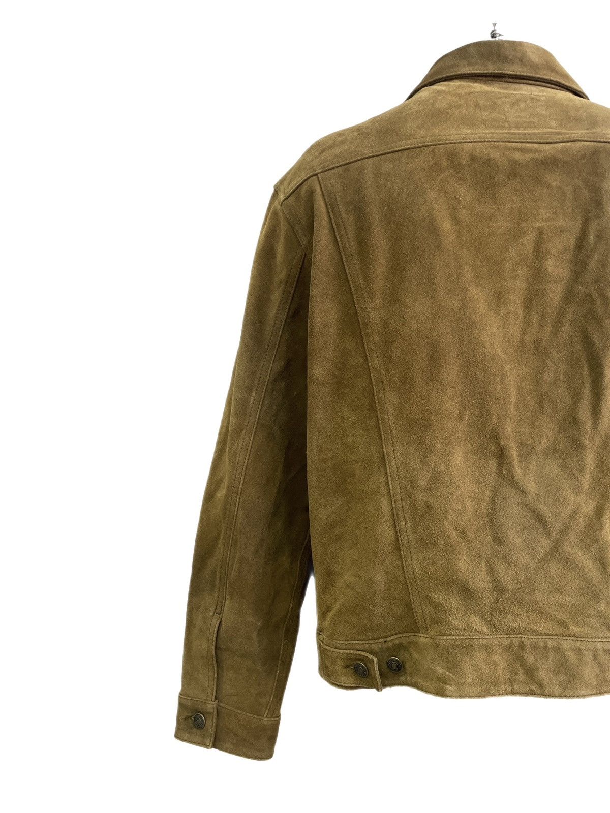Gap Gap brown suede leather jacket vintage classic trucker Size US M / EU 48-50 / 2 - 9 Thumbnail