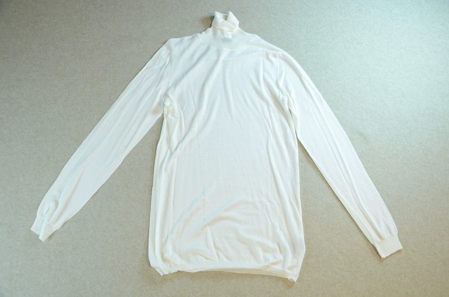 Bottega Veneta BV turtleneck sweater white long 52 Size US L / EU 52-54 / 3 - 1 Thumbnail