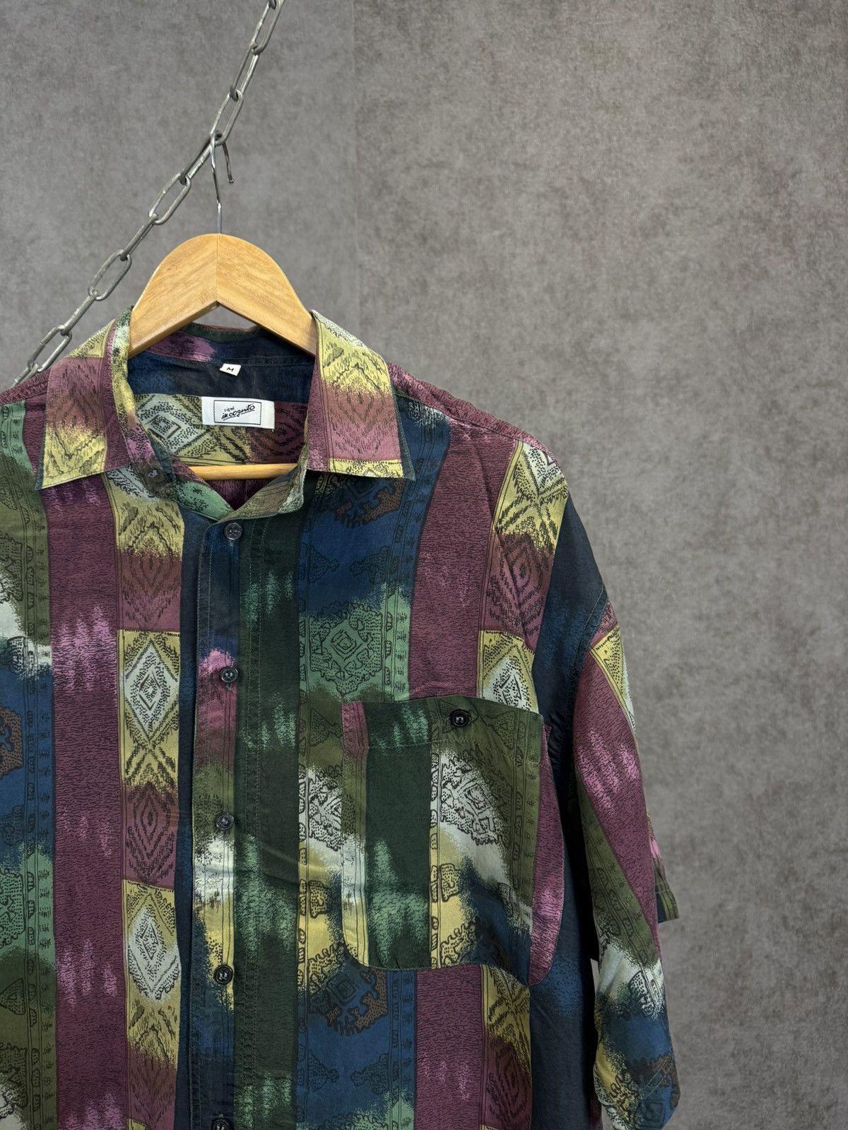 Vintage Art crazy Hawaiian vintage silk shirt Size US XL / EU 56 / 4 - 2 Thumbnail