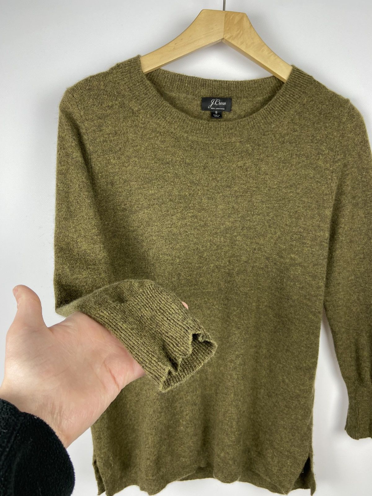 J.Crew J. Crew Pure Cashmere Sweater Size S Dark Green Luxury Brand Size S / US 4 / IT 40 - 5 Thumbnail