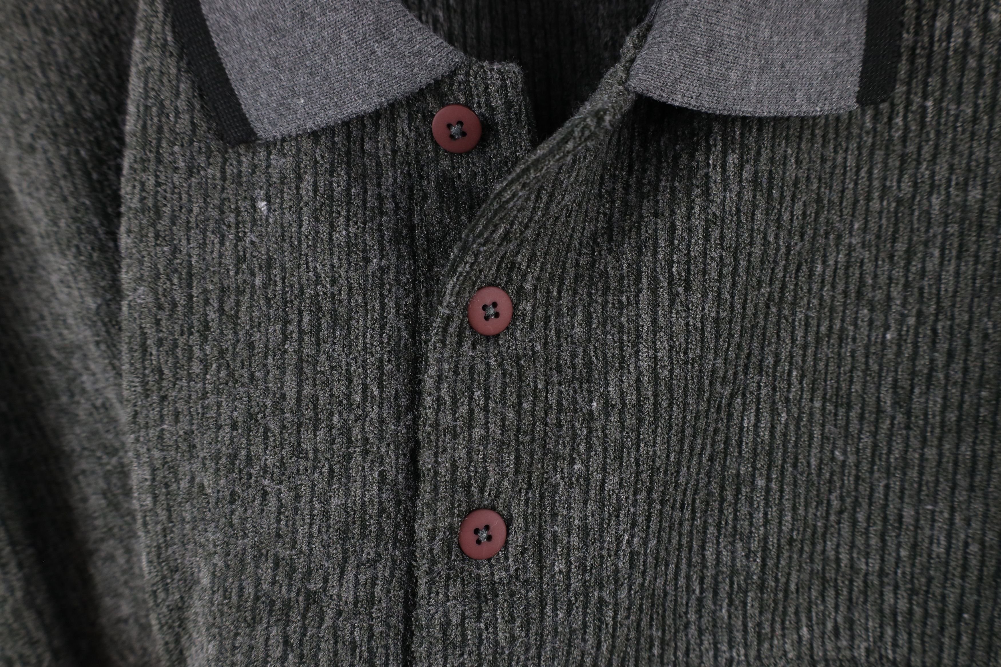 Vintage Vintage 90s Streetwear Fleece Collared Pullover Sweater Size US L / EU 52-54 / 3 - 5 Thumbnail