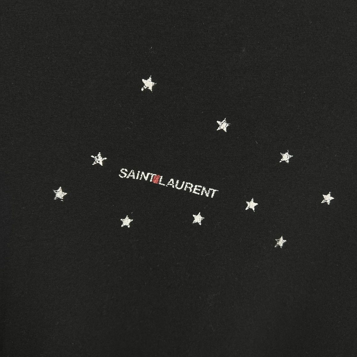 Saint Laurent Paris $420 Saint Laurent Rive Gauche logo star metallic t shirt Size US XL / EU 56 / 4 - 5 Thumbnail