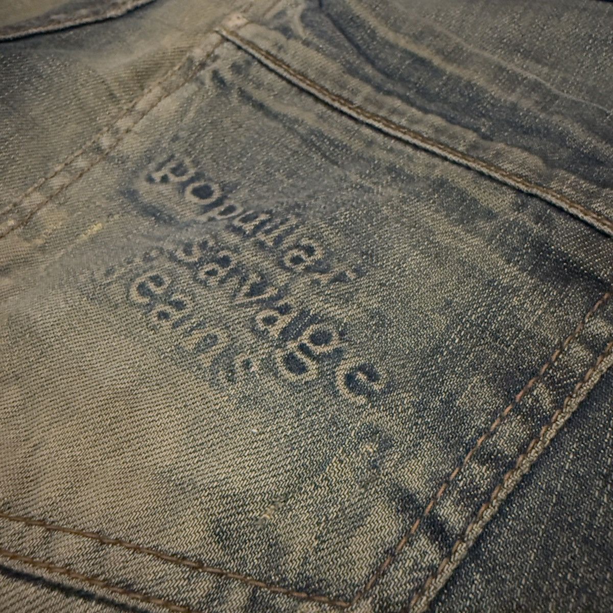 Denim & Co. Vintage 90s Distressed Rusty Denim AVH Custome Size US 32 / EU 48 - 8 Thumbnail