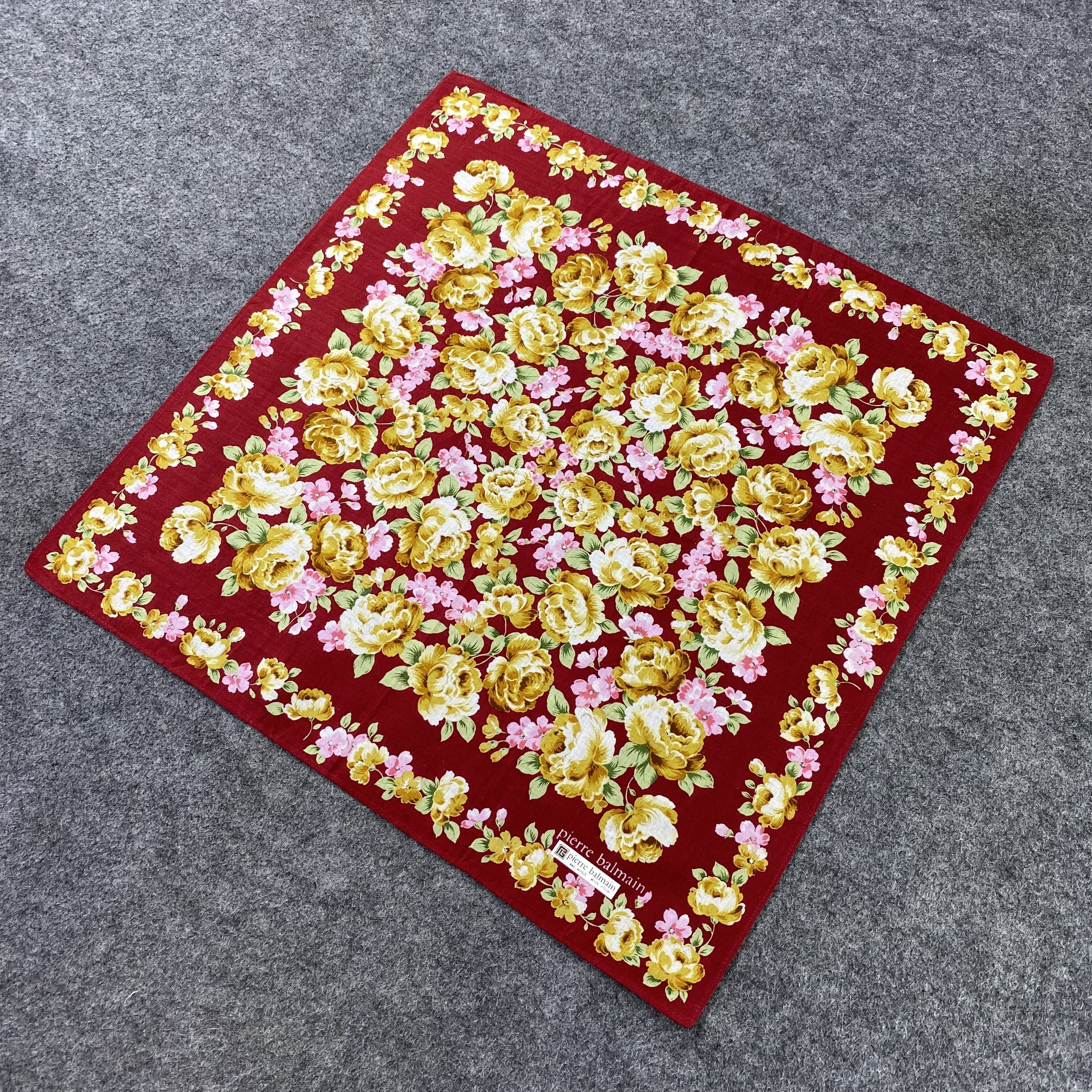 Pierre Balmain × Vintage Pierre Balmain Handkerchief / Bandana / NeckerchiefB1388 Size ONE SIZE - 4 Thumbnail