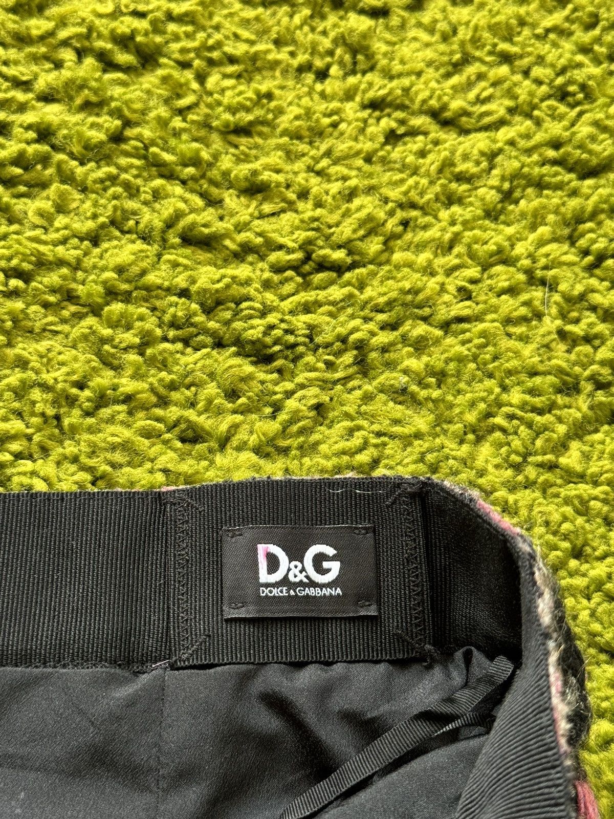 Designer × Dolce & Gabbana Dolce & Gabbana D&G iconic wool blend tweed skirt Size 28" / US 6 / IT 42 - 3 Thumbnail