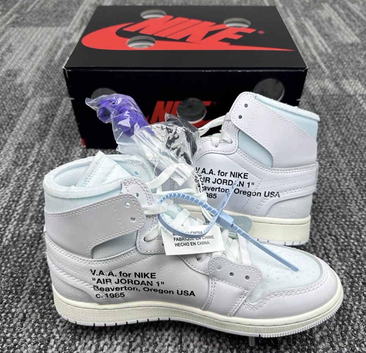Jordan Brand Jordan × Virgil Abloh Archive Alaska AJ1 VAA Sneakers J42 Size US 8 / EU 41 - 5 Thumbnail