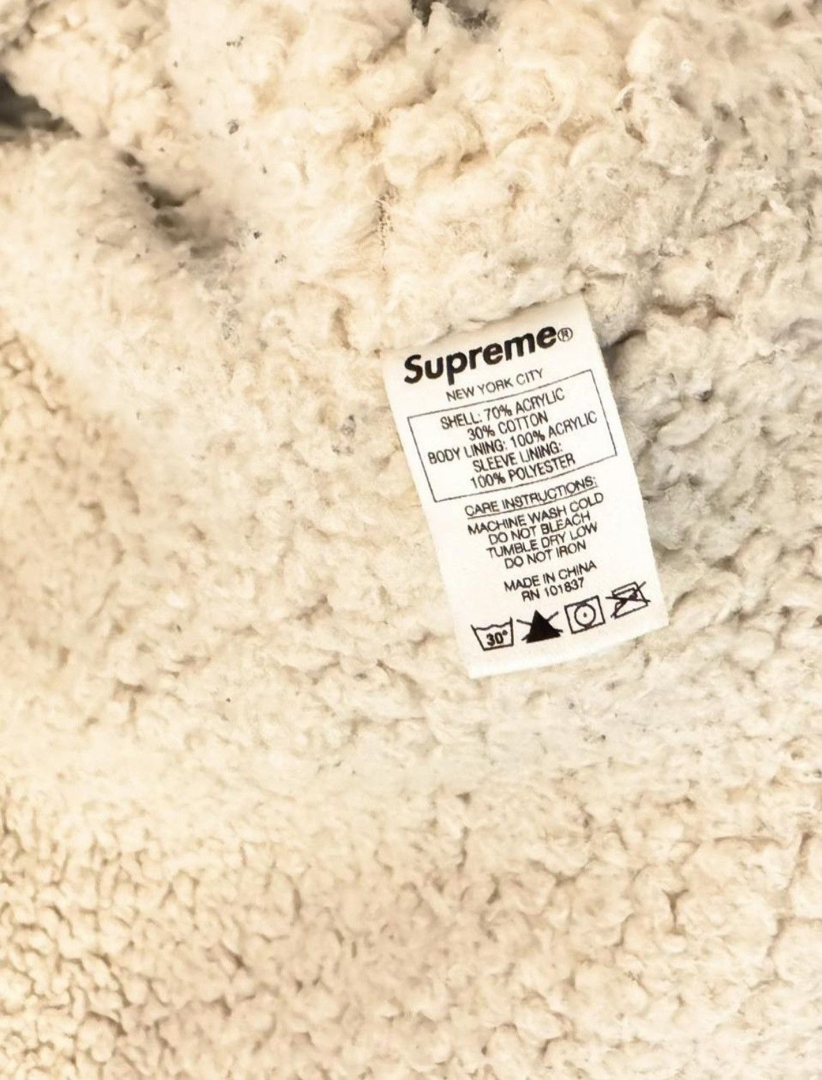 Supreme SUPREME FW 17 SHEARLING BOMBER Size US M / EU 48-50 / 2 - 2 Thumbnail