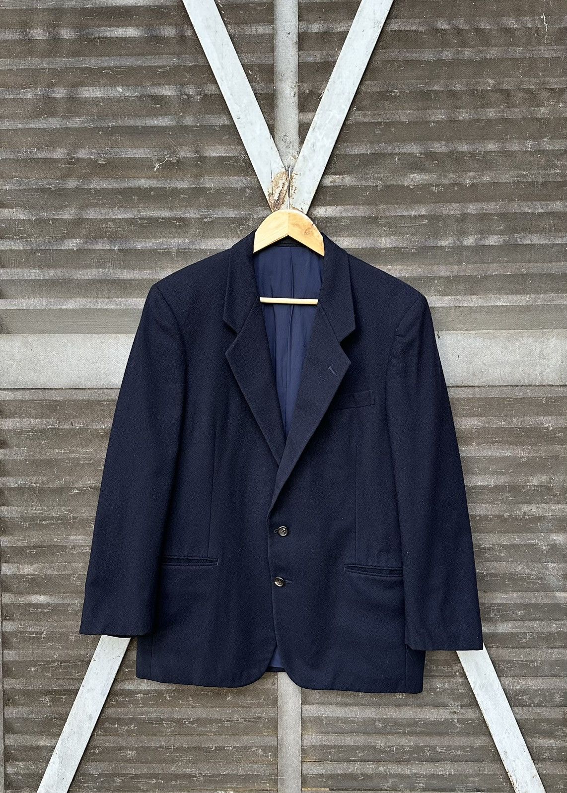 Comme des Garcons 👹AD1988 Comme Des Garcons Homme Deux Wool Blazer Jacket Size US S / EU 44-46 / 1 - 3 Thumbnail