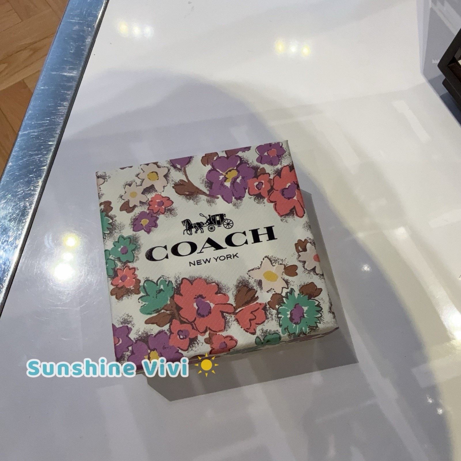 Coach NWT COACH Tea Rose Pendant Necklace Earrings Gift Set CBB45 Size ONE SIZE - 6 Thumbnail