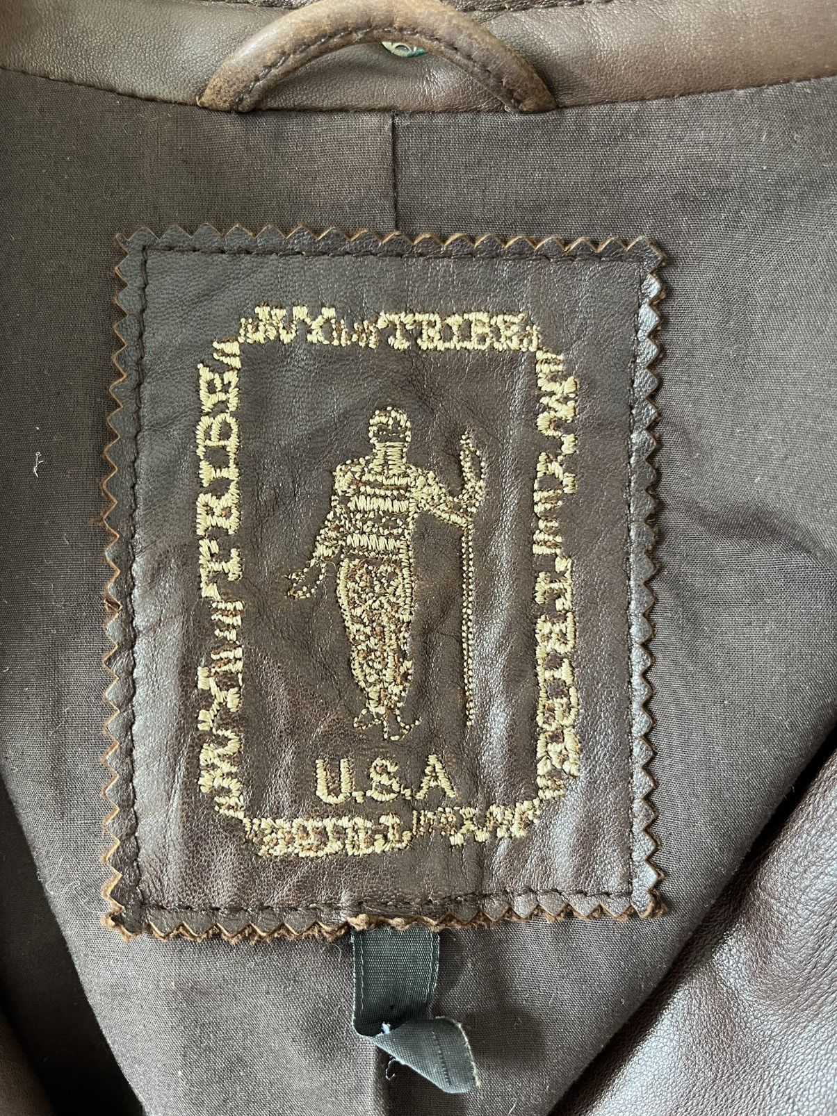Tribal Streetwear Vintage 90s Tribal Gear USA Leather Jacket Size S / US 4 / IT 40 - 4 Thumbnail
