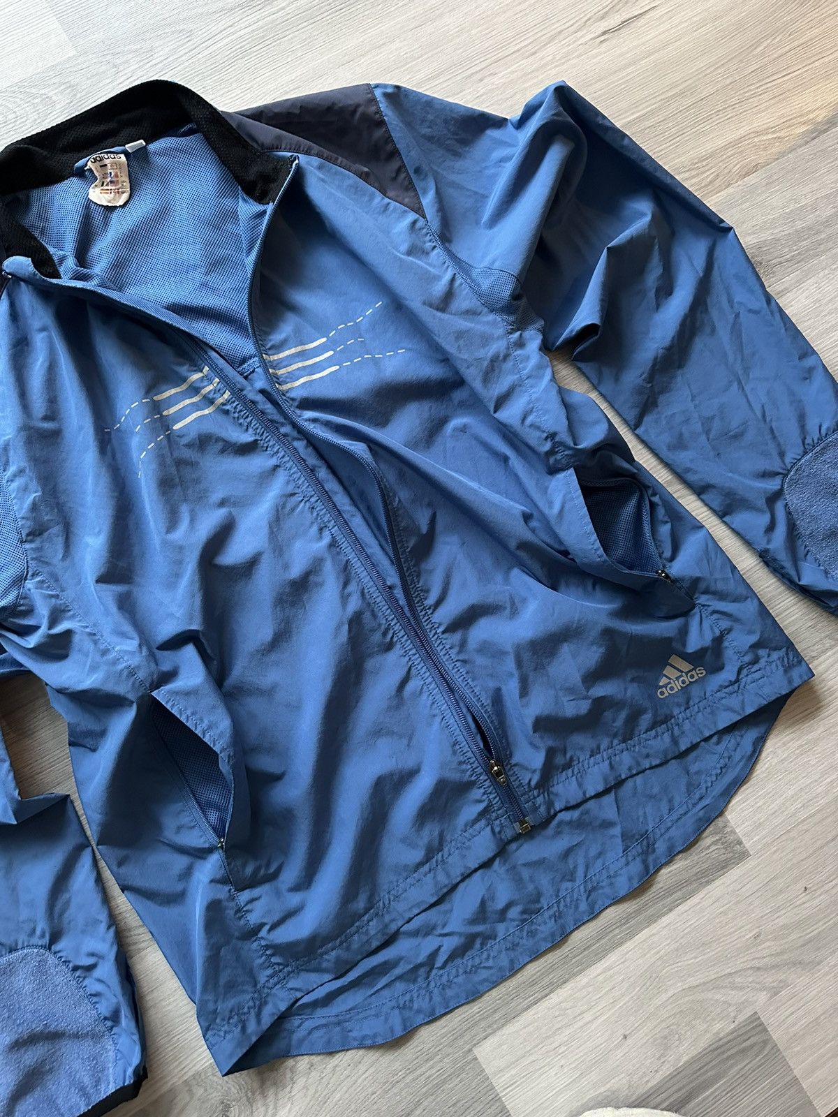 Adidas × Vintage vintage windbreaker zip Adidas clima shell wind Size US M / EU 48-50 / 2 - 6 Thumbnail