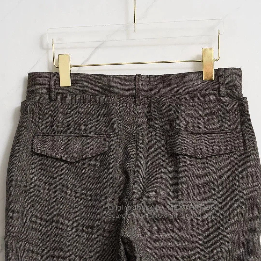 Saint Laurent Paris Saint Laurent Brown Check Drawstring Trousers. Size US 28 / EU 44 - 5 Thumbnail