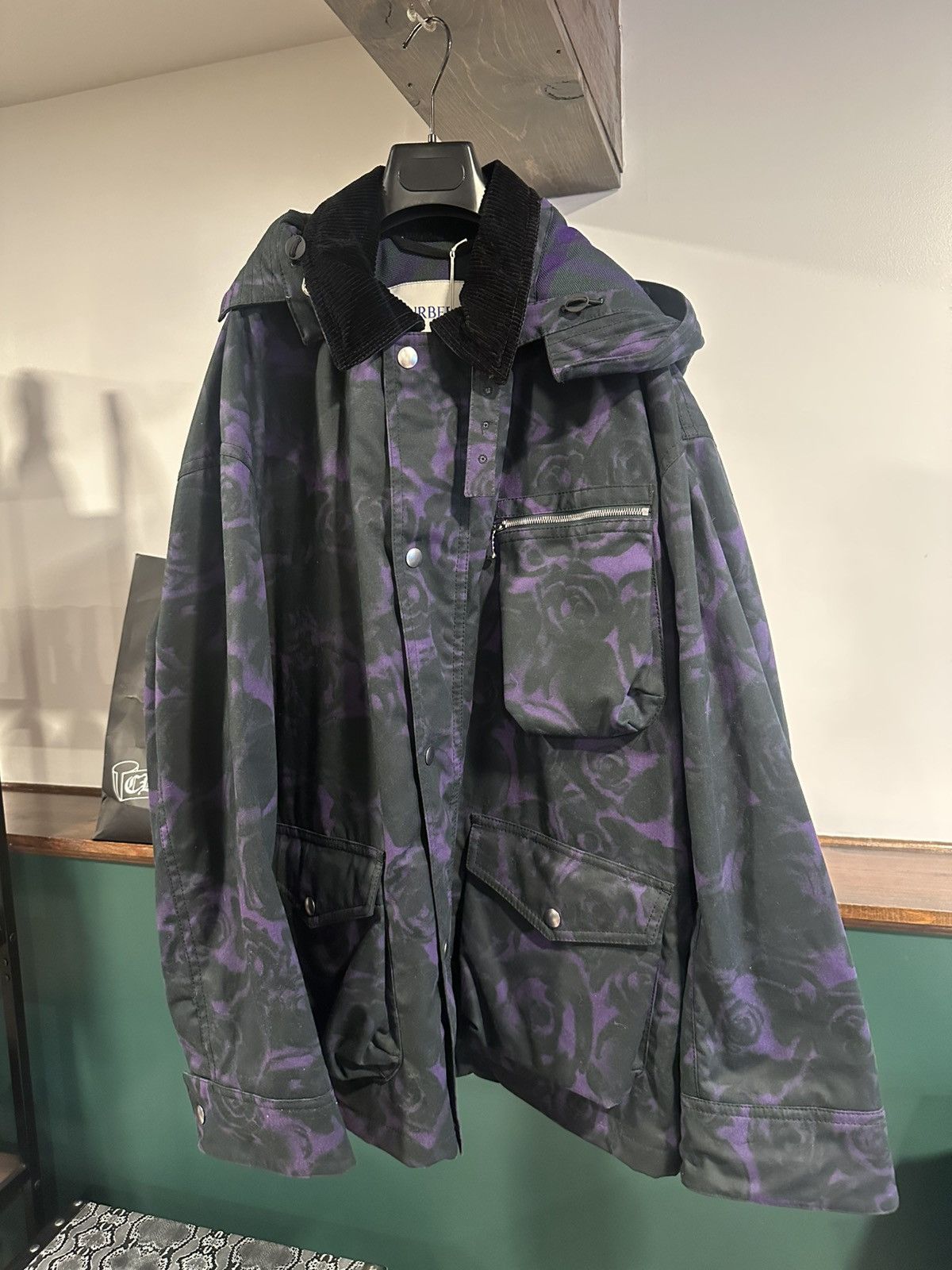 Burberry Burberry Rose Waxed Cotton Field Jacket Size US XXL / EU 58 / 5 - 6 Thumbnail