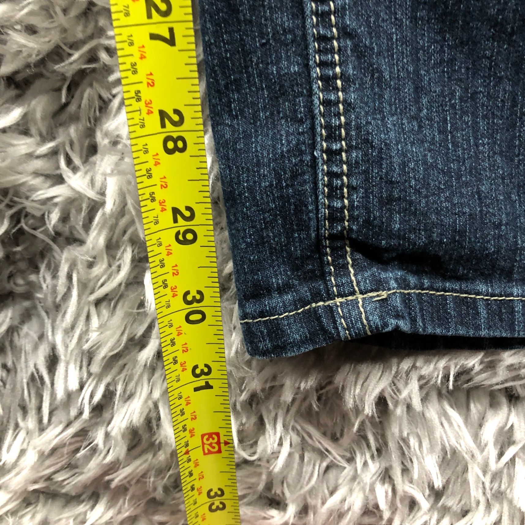 Denime Neeso Jeans Size 16 Womens Mid Rise Dark Wash Blue Denim Straight Leg Jeans Size 38" / US 16 / IT 52 - 3 Thumbnail