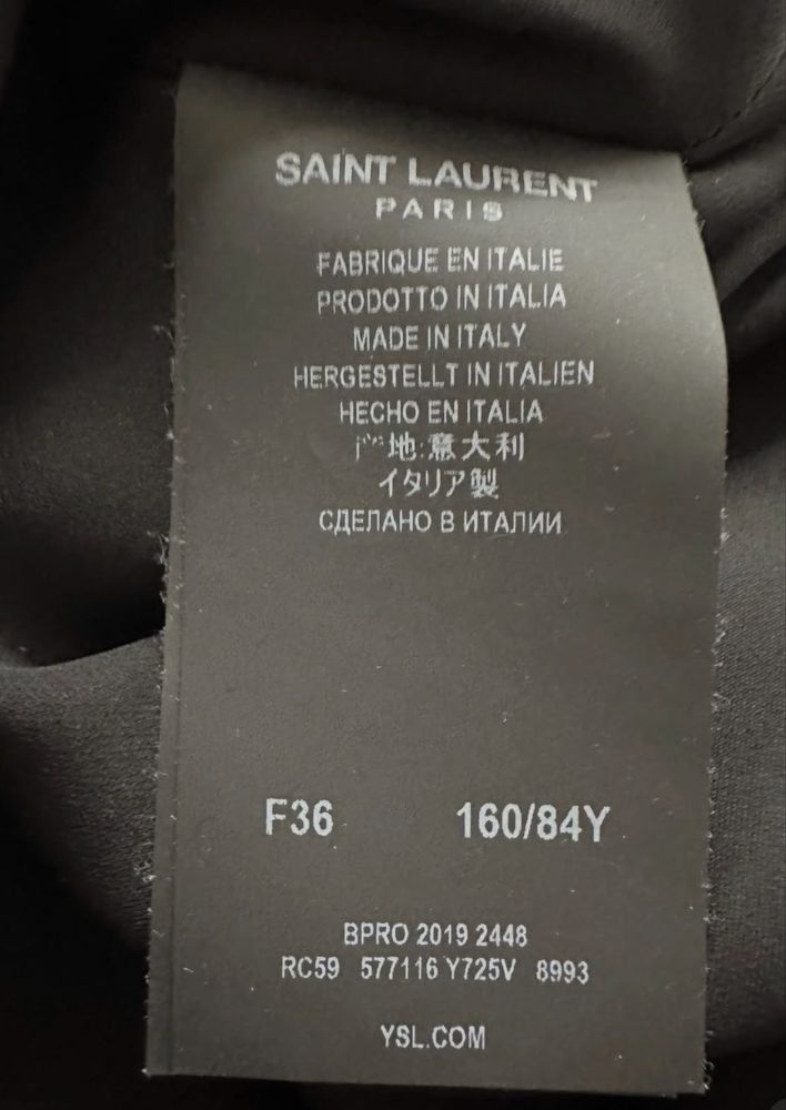 Saint Laurent Paris Saint Laurent Tiger Camo Silk Dress Size XS / US 0-2 / IT 36-38 - 4 Thumbnail