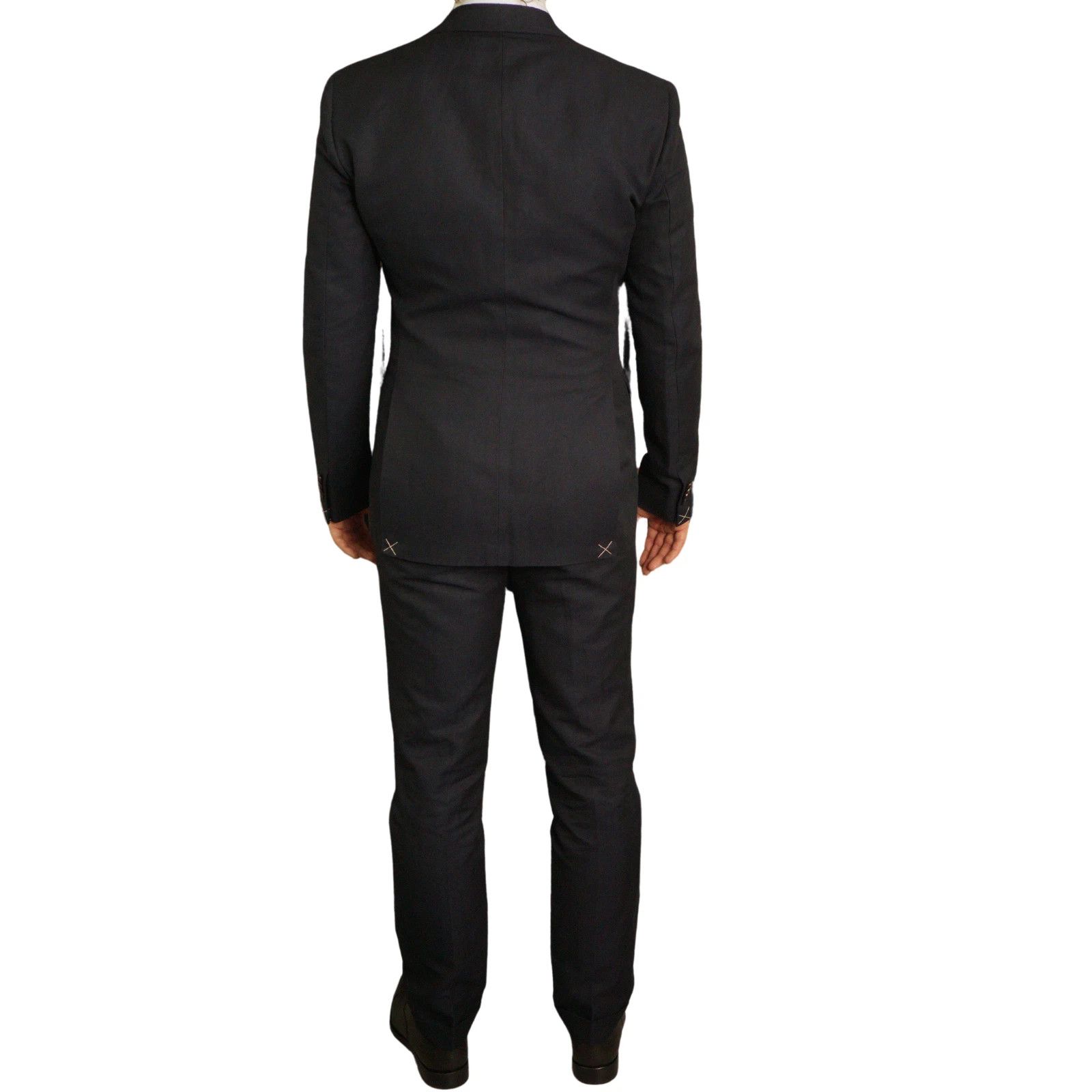 Suitsupply Men Suitsupply Suit Cotton & Linen Navy Blue La Spalla US38L Size 38L - 3 Thumbnail