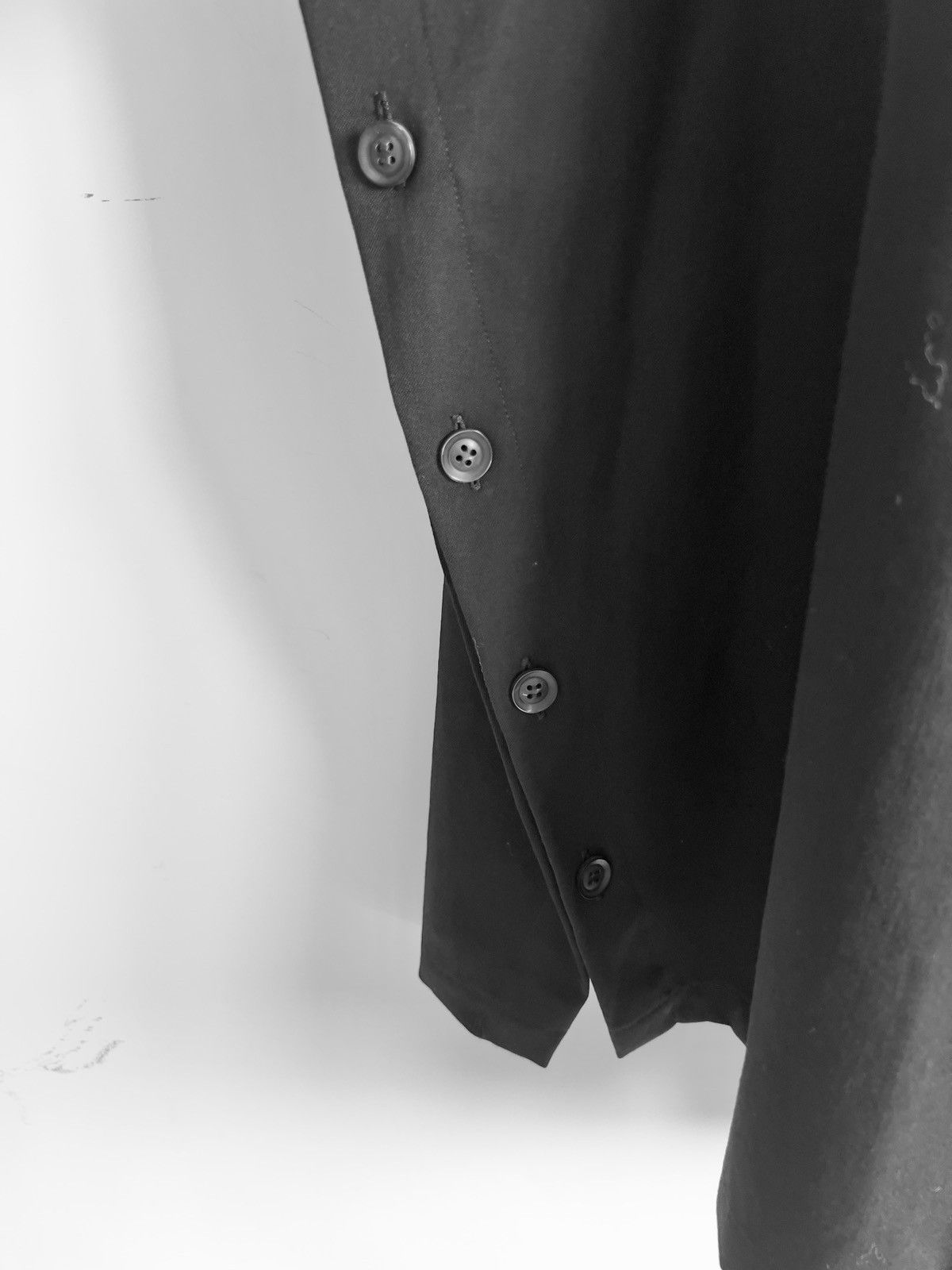 Yohji Yamamoto B Yohji Yamamoto - 19aw W/Gabardine Side Button Wide Pants Size US 28 / EU 44 - 4 Thumbnail