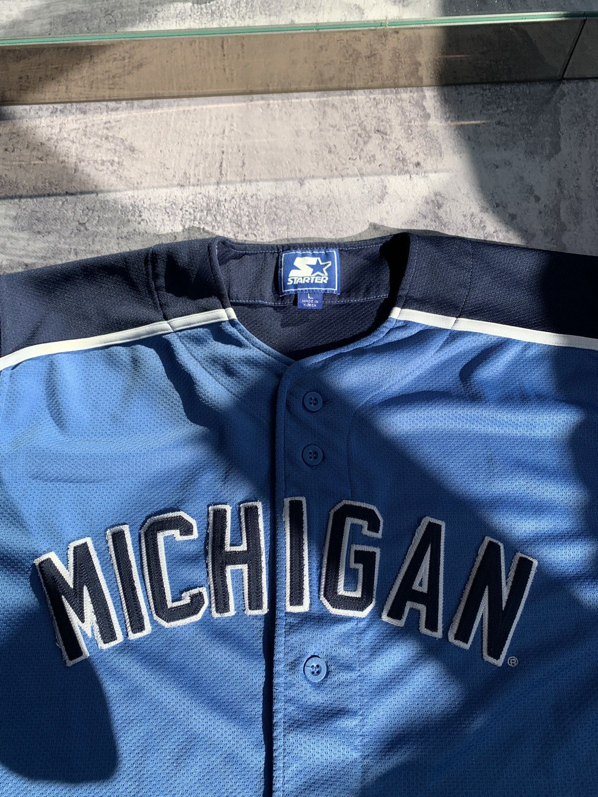 Starter Vintage 90s Starter Michigan wolverines baseball jersey Size US L / EU 52-54 / 3 - 4 Thumbnail