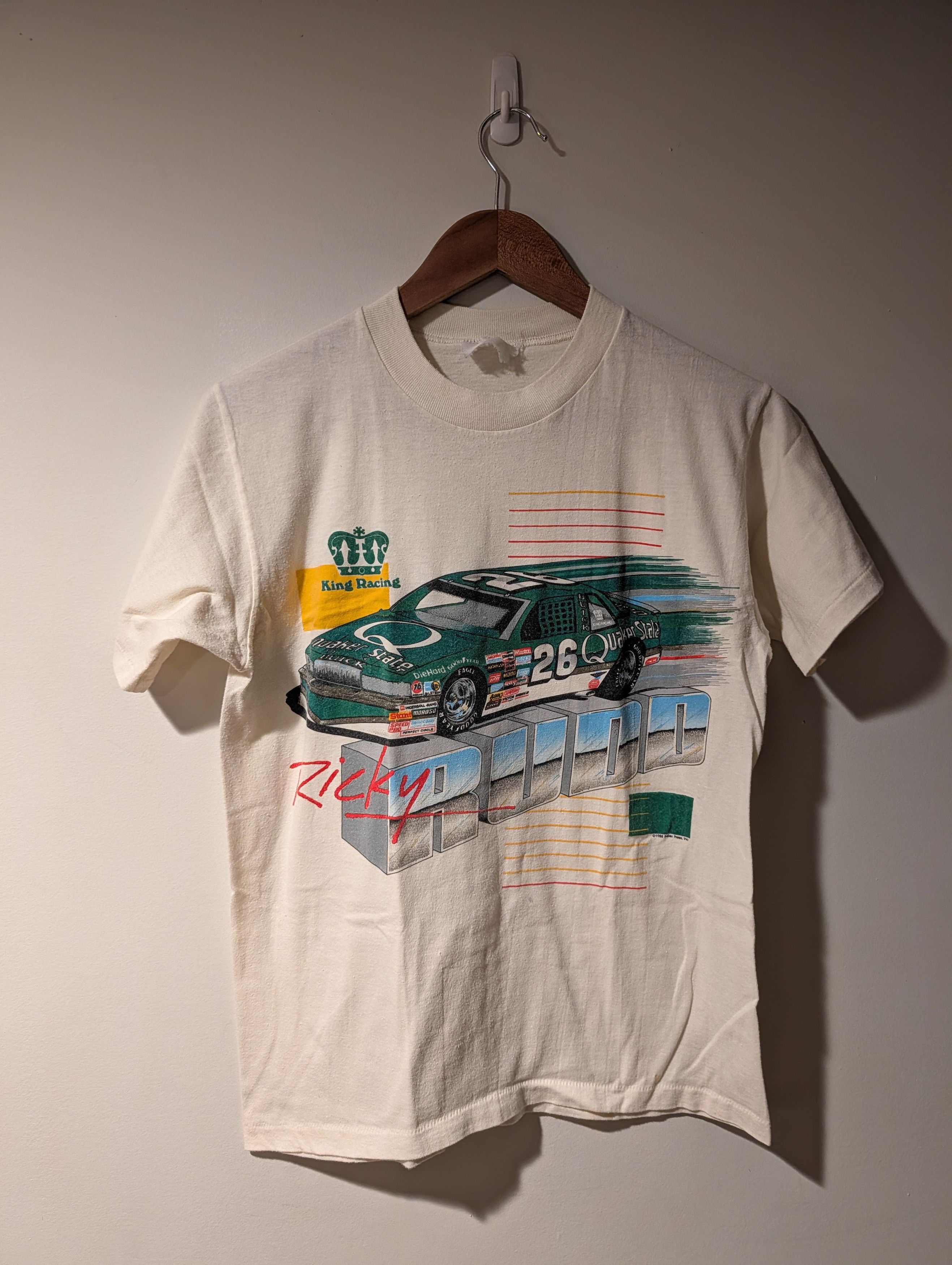 NASCAR Vintage 1988 Ricky Rudd Nascar Chase Authentic T-Shirt Size US S / EU 44-46 / 1 - 1 Thumbnail
