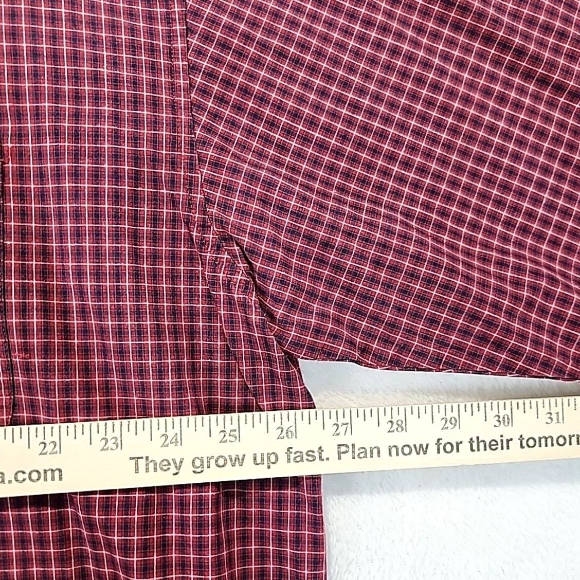 Wrangler Wrangler 20X Western Dress Shirt Red Plaid Button-Up 2XL Mens Cotton Long Sleeve Cowboy Outdoor Workwear Shirt Size 48R - 5 Thumbnail