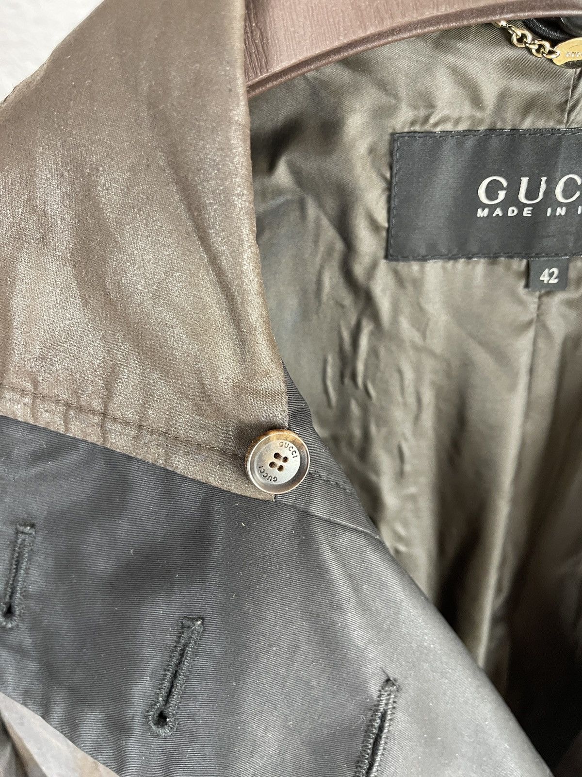 Gucci Gucci vintage rare light coat jacket luxury Size M / US 6-8 / IT 42-44 - 8 Thumbnail