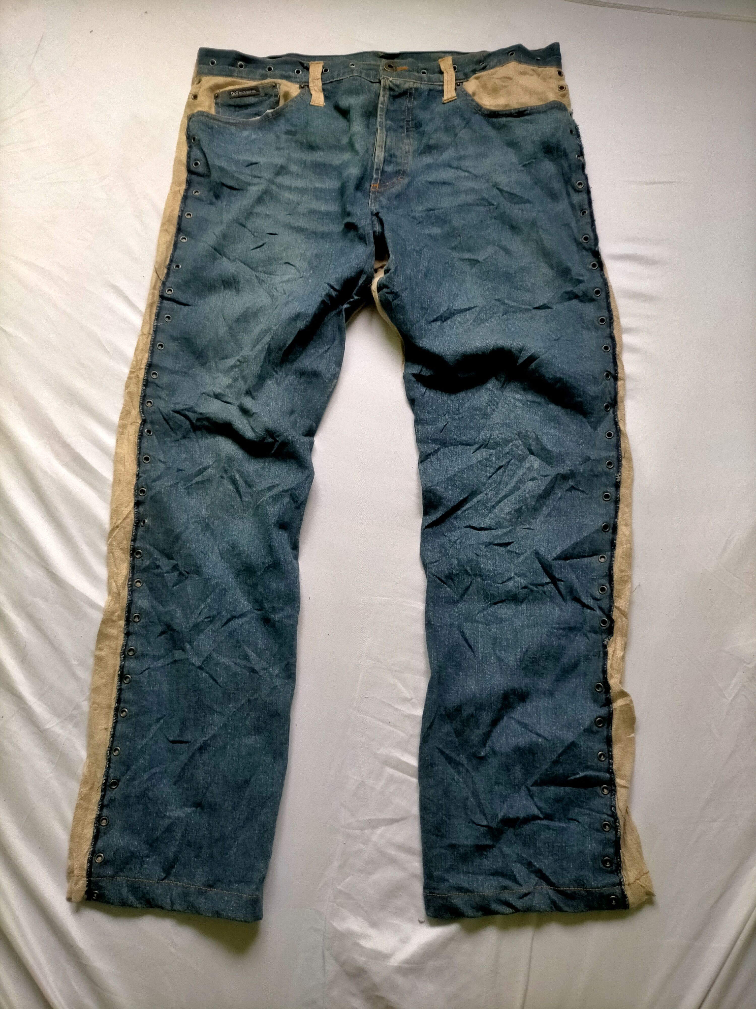 Dolce & Gabbana Vintage Dolce Gabbana Hybrid 90s Flare Denim Size US 36 / EU 52 - 9 Thumbnail