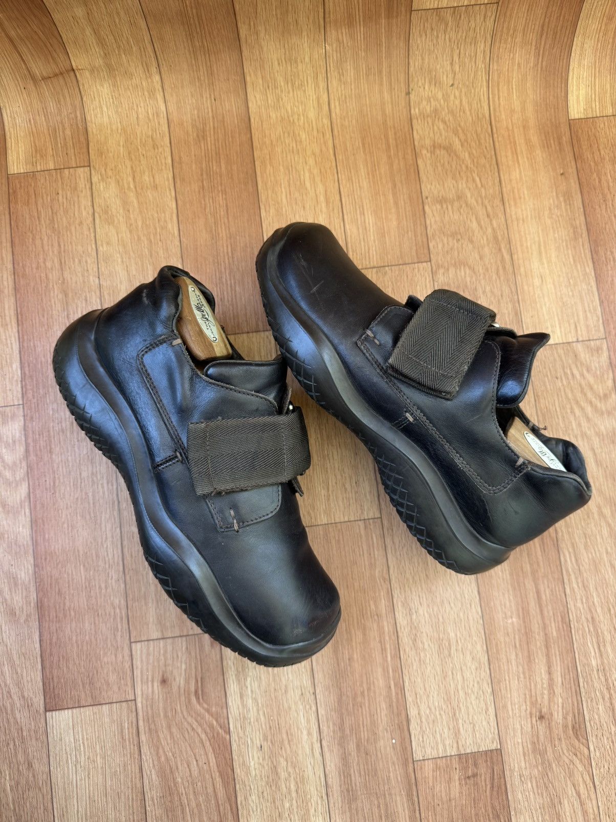 Prada 🔥AW99 Velcro Brixxen low Sneakers Size US 7 / EU 40 - 8 Thumbnail