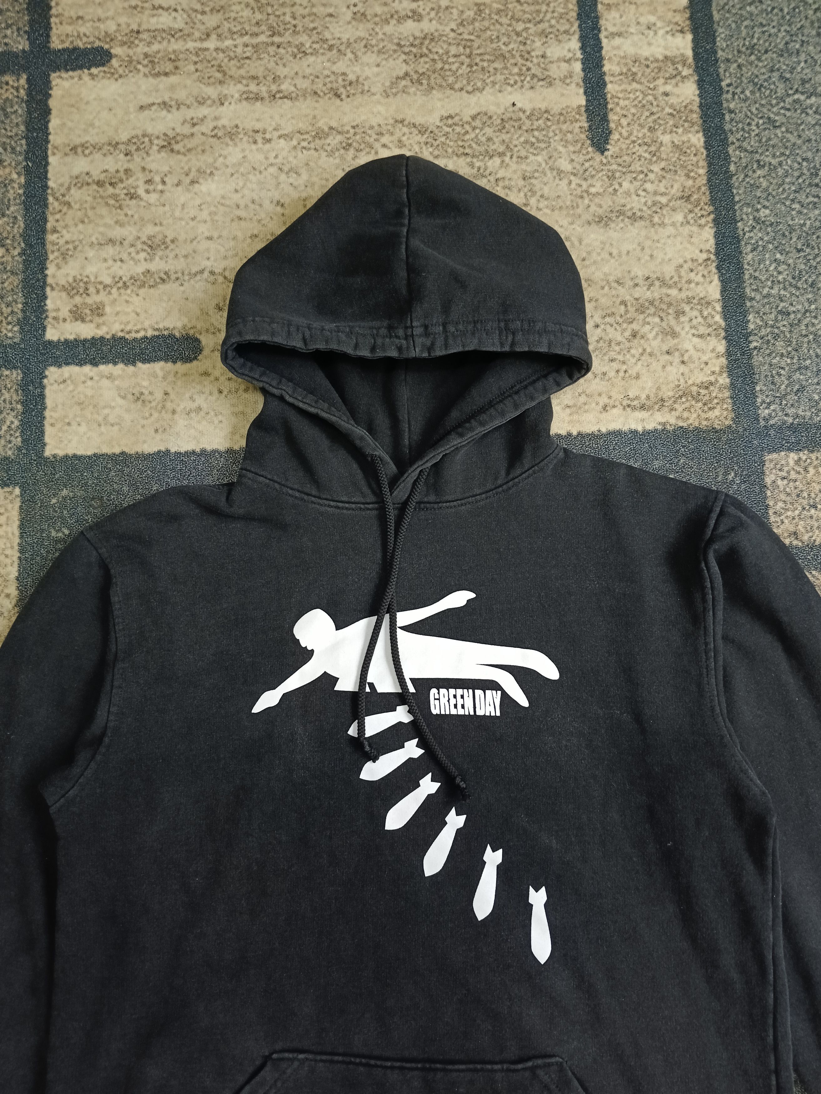 Band Tees × Vintage VINTAGE 2000s FADED GREEN DAY HOODIE Size US M / EU 48-50 / 2 - 6 Thumbnail