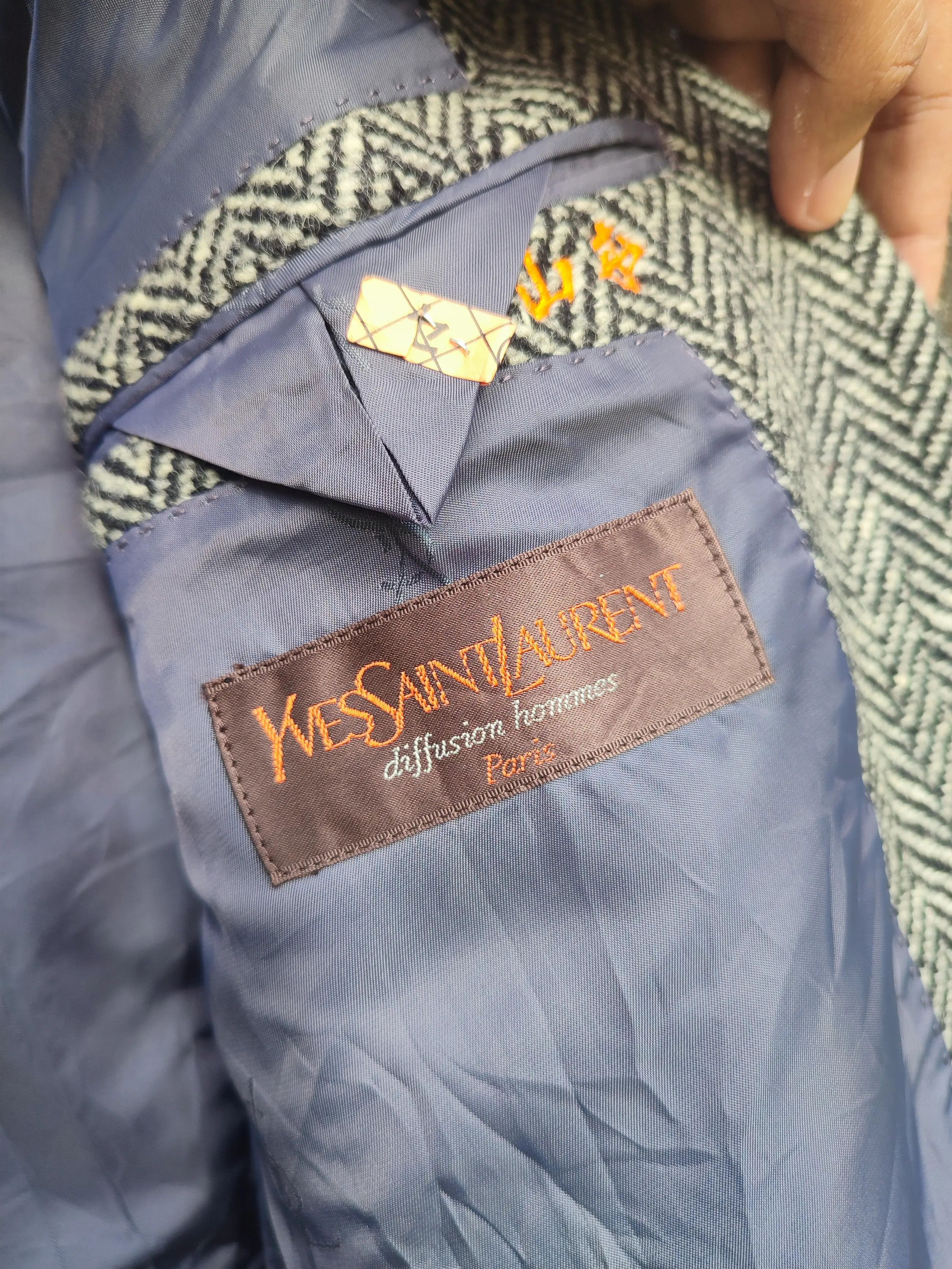 Designer × Yves Saint Laurent 🔥STEAL🔥Wool Blazer By Yves Saint Laurent Diffusion Hommes Size 40R - 11 Thumbnail